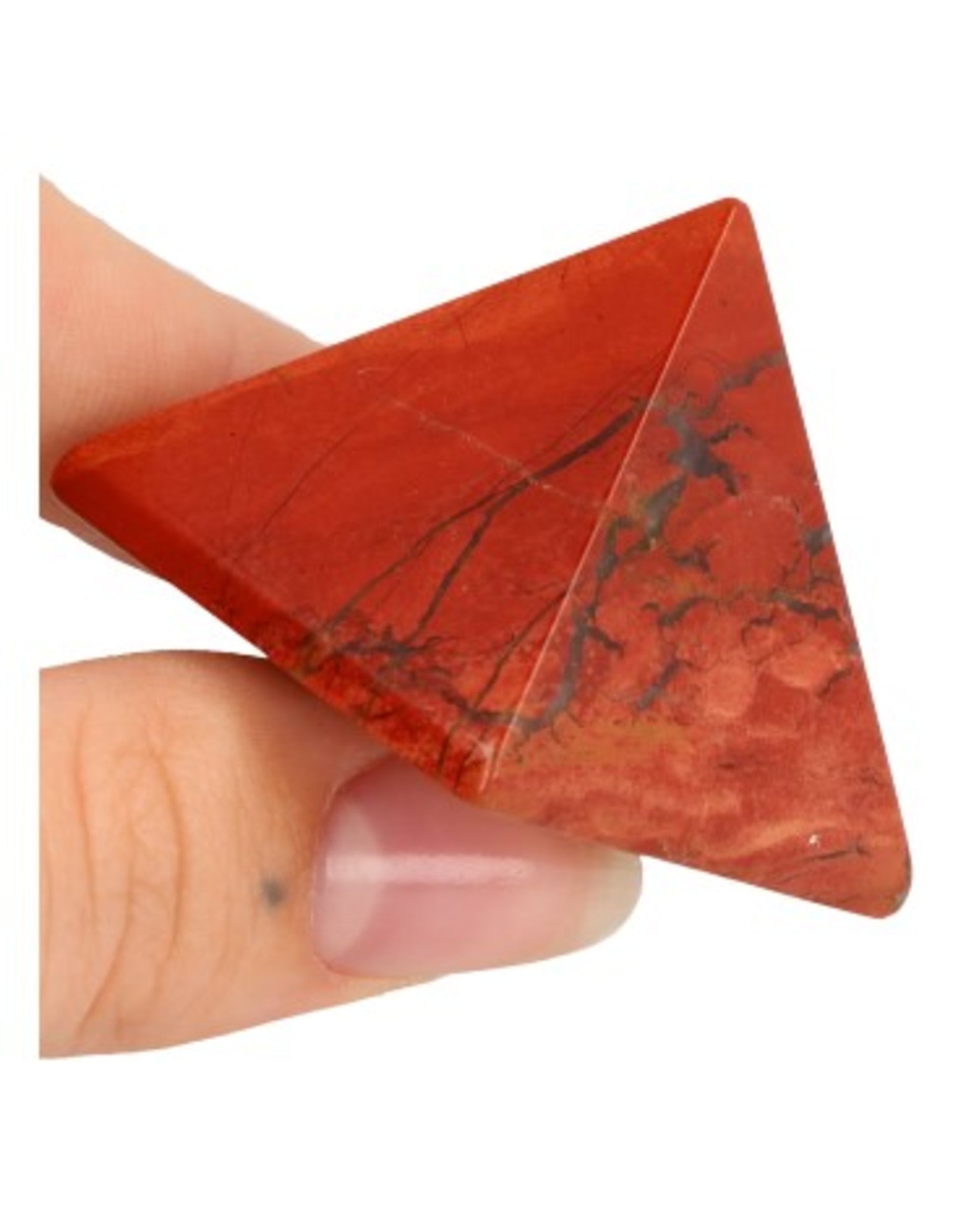 Jaspis rood 35 mm edelsteen piramide