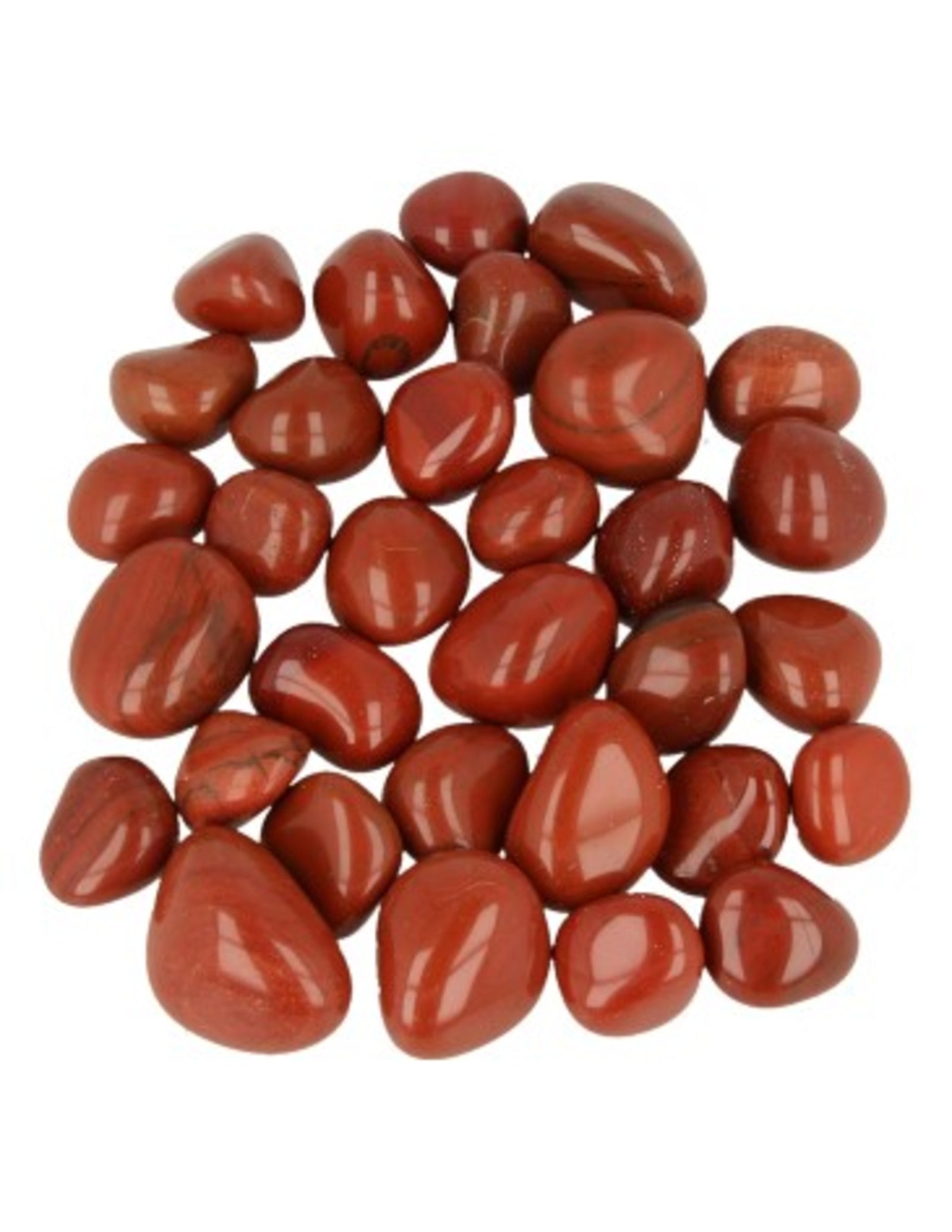 Jaspis rood A (mt3) 500 gr. trommelstenen
