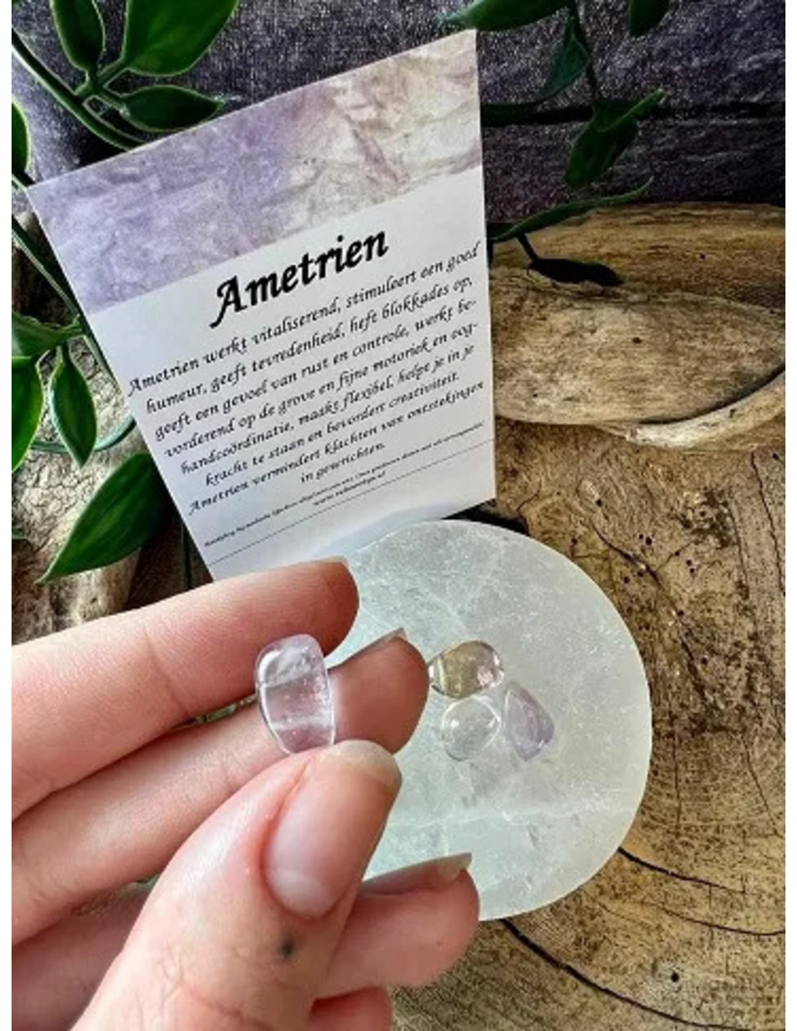 Kralen Ametrien druppel - 4 st.