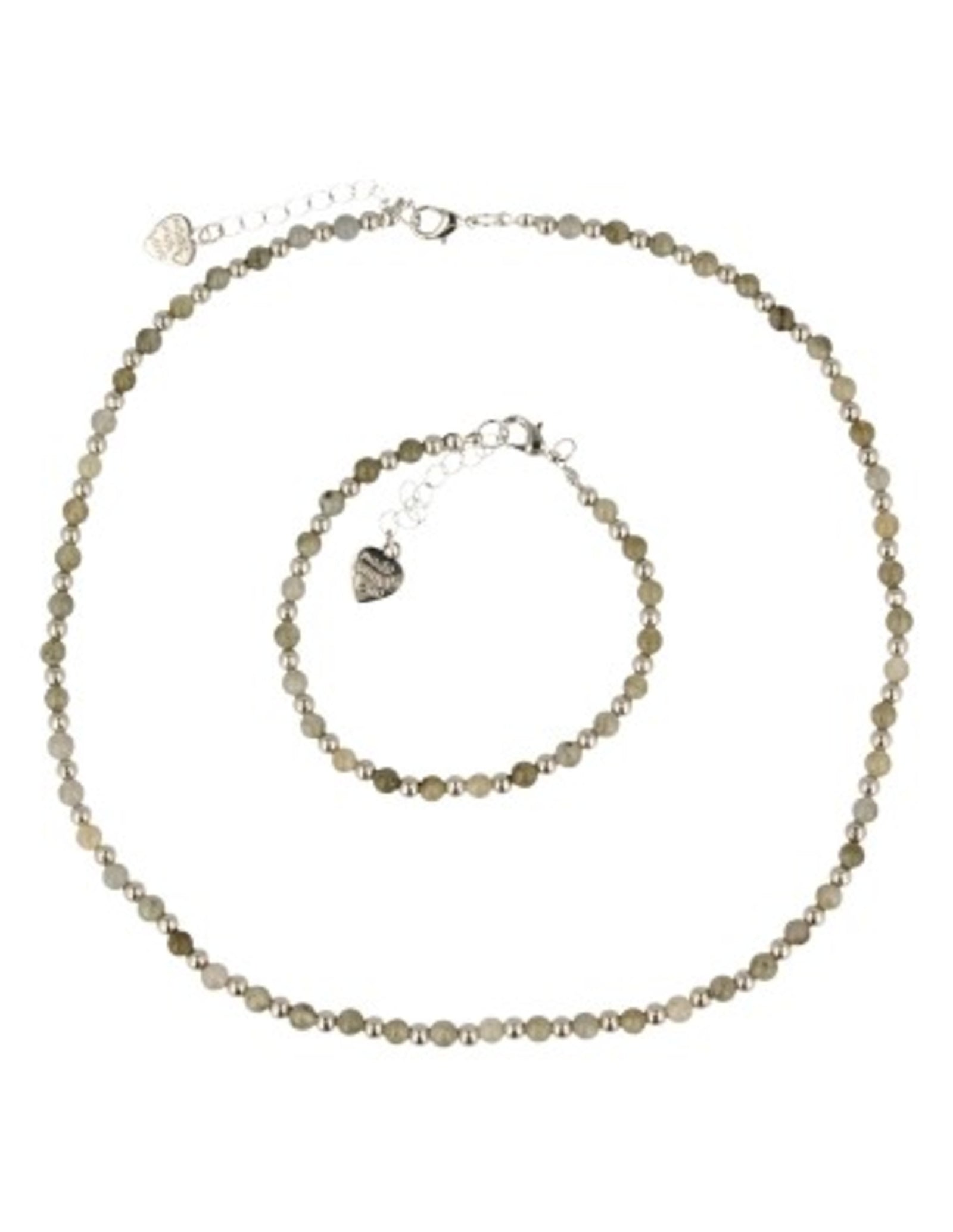 Labradoriet Ibiza love ketting