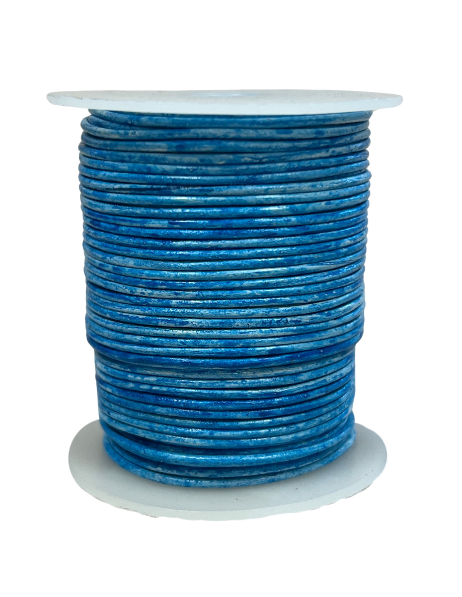 Leren koord rol 1,5mm 50m blauw