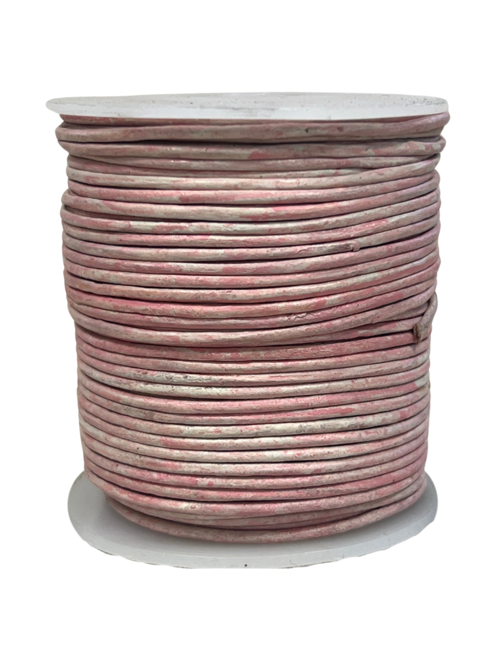 Leren koord rol 1,5mm 50m roze