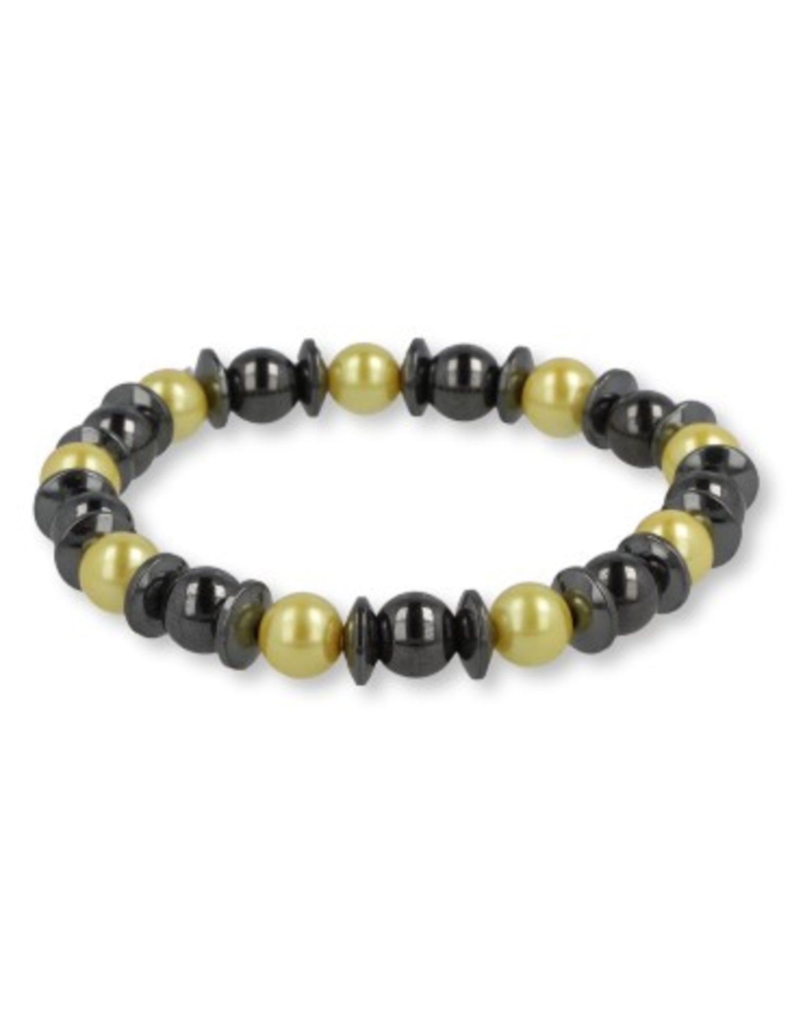 Magneetarmband 8 mm geel