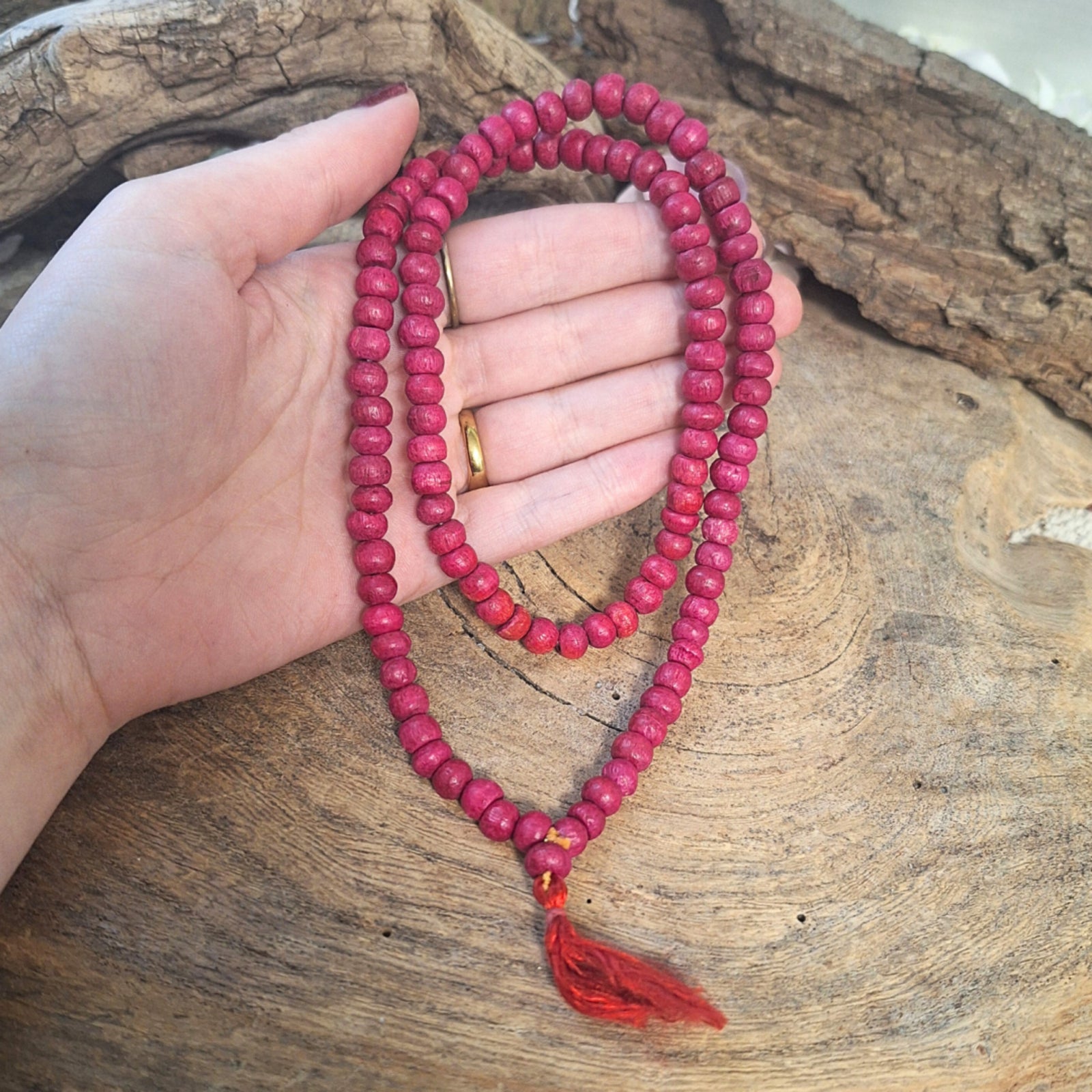 Mala hout roze 30 cm