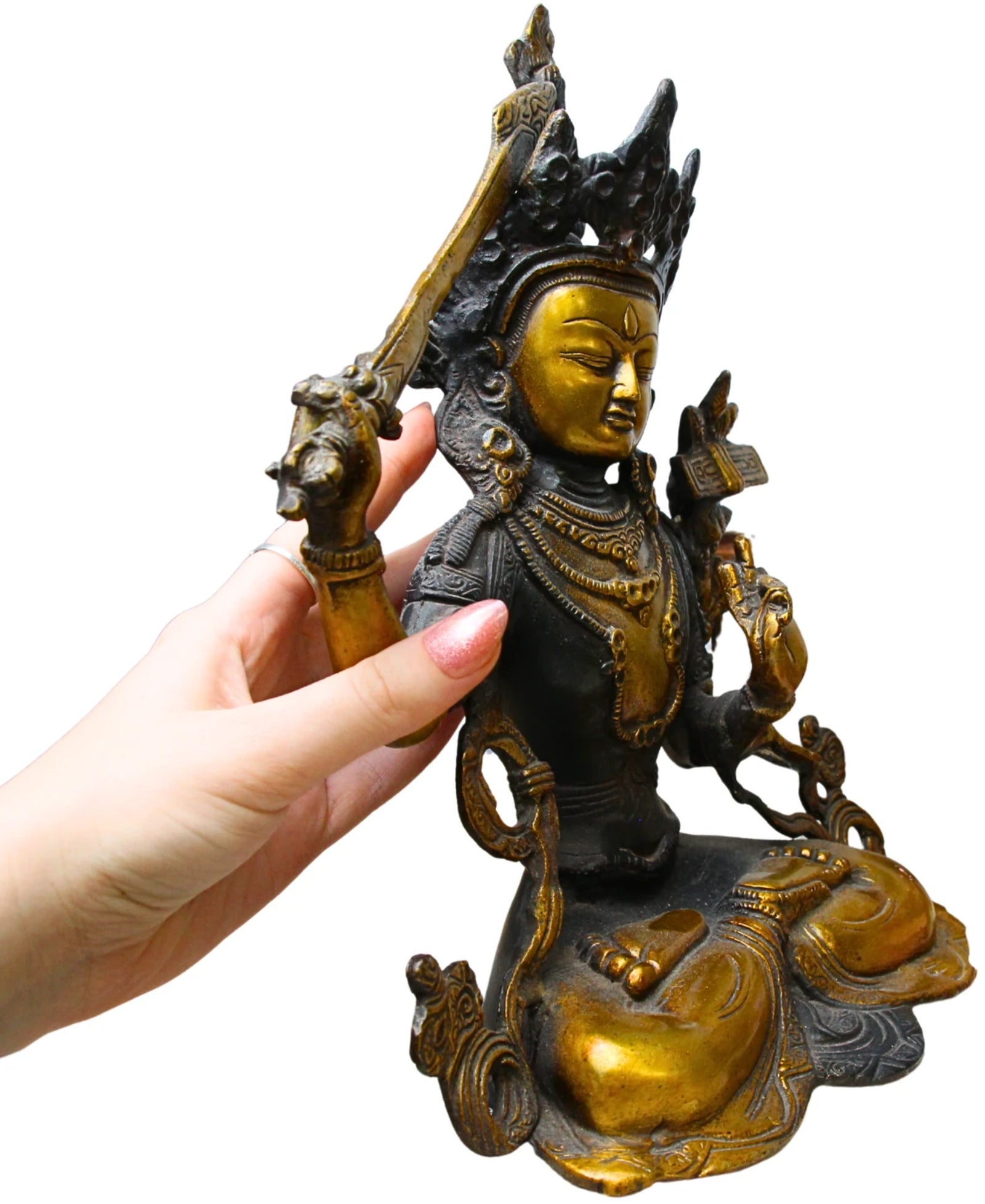 Manjushri brons beeld nr.01