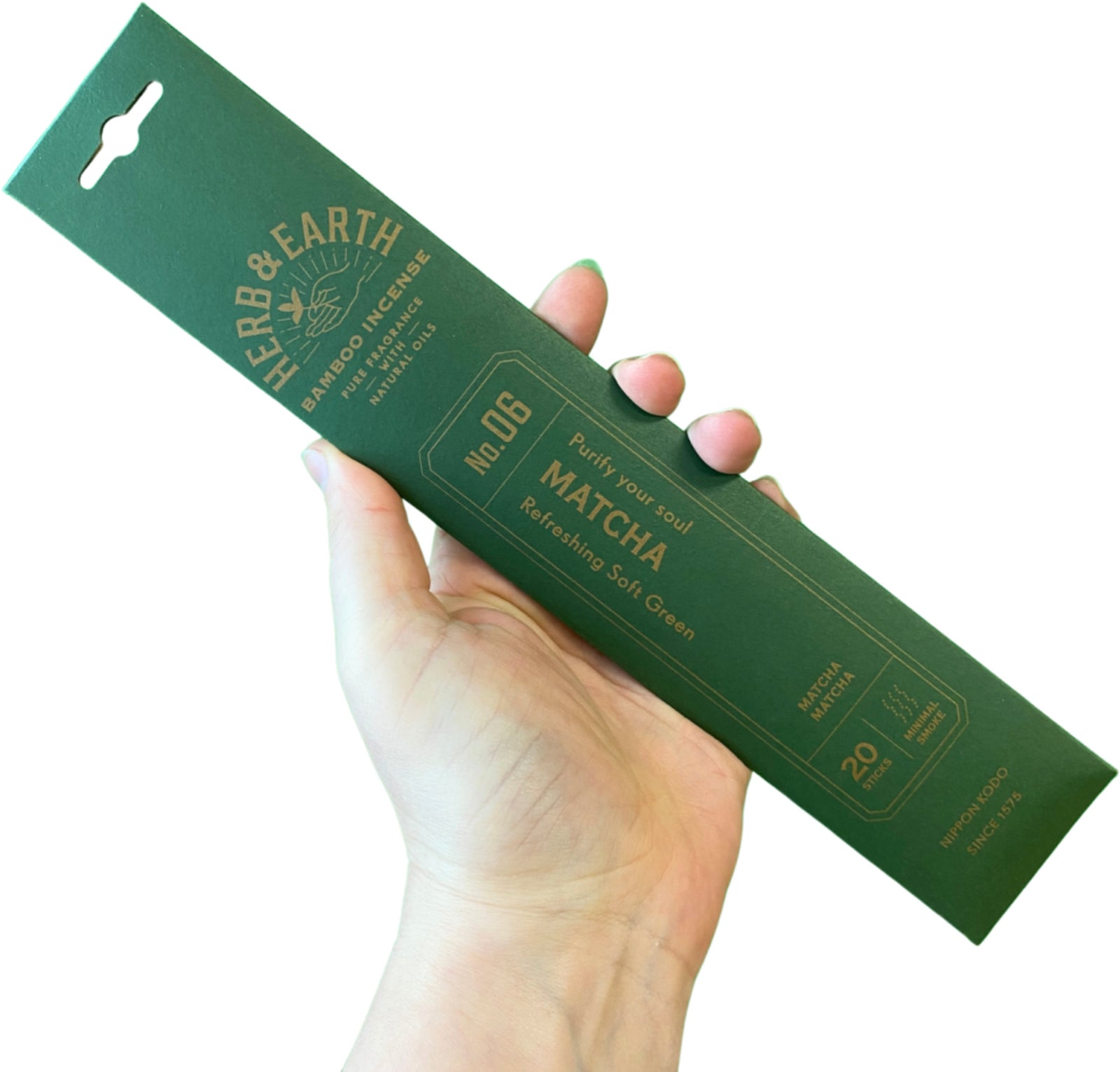 Matcha Herb & Earth Nippon Kodo - Wierook Stokjes