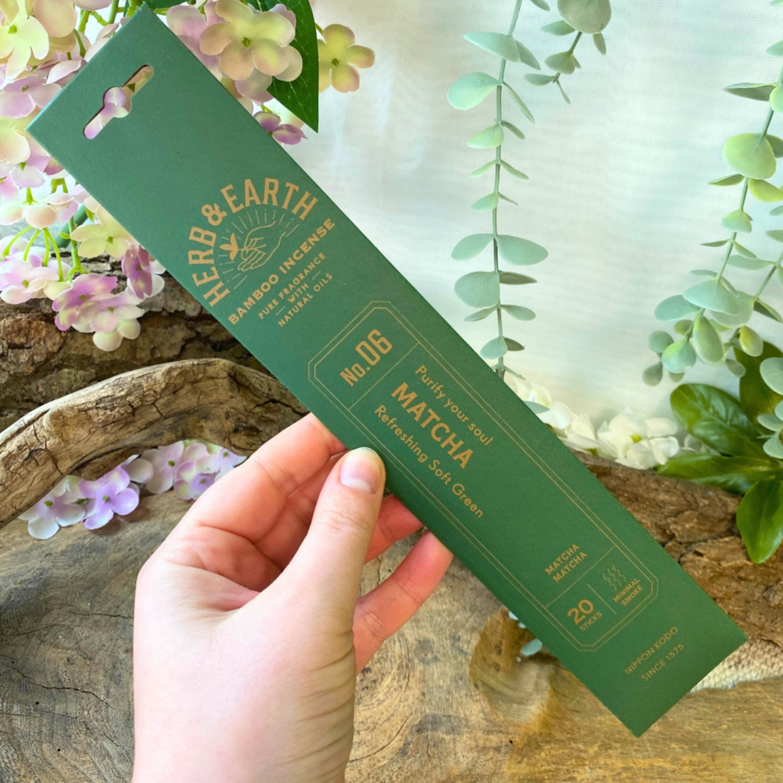 Matcha Herb & Earth Nippon Kodo - Wierook Stokjes