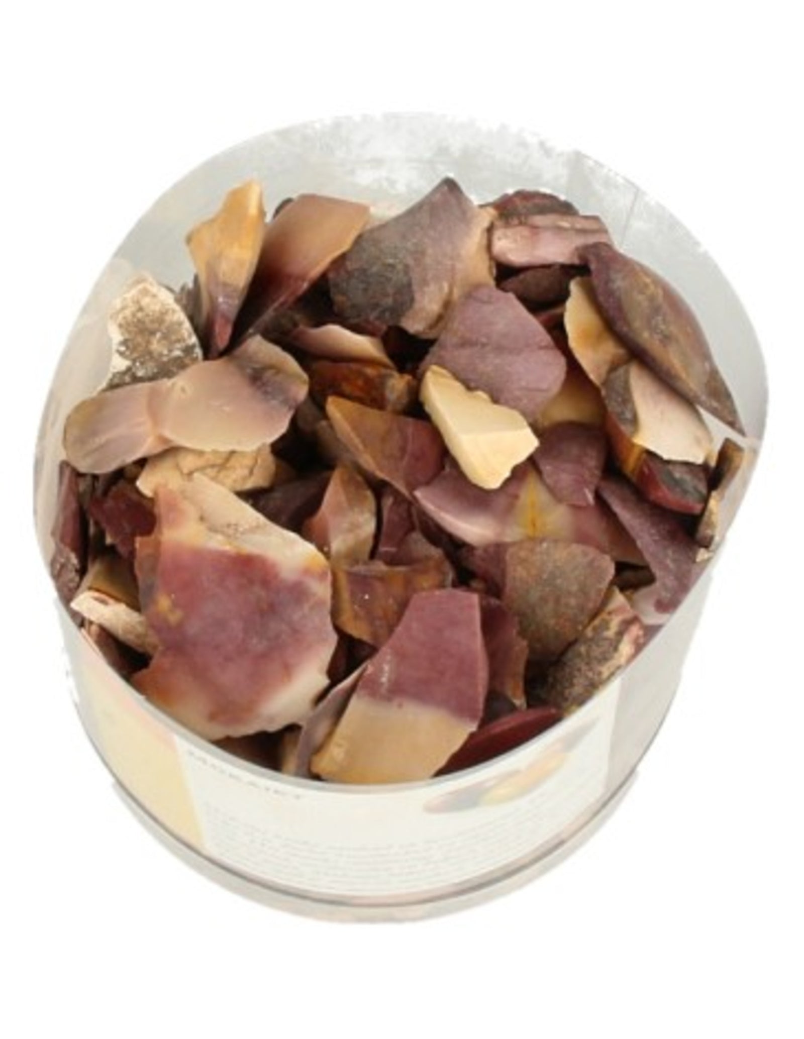 Mokaiet decostenen ruw in koker 700 gr.
