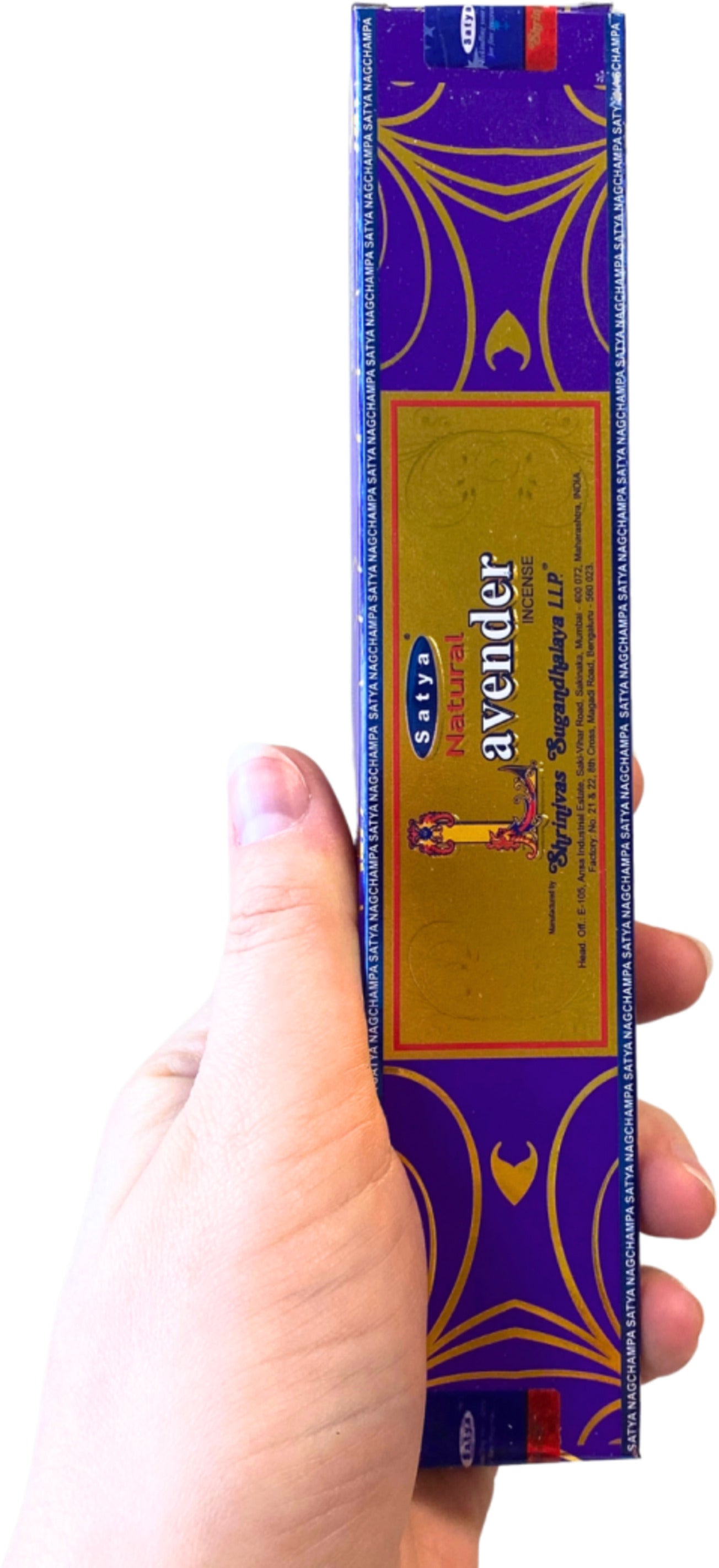 Natural Lavender wierook stokjes 15 grams Satya