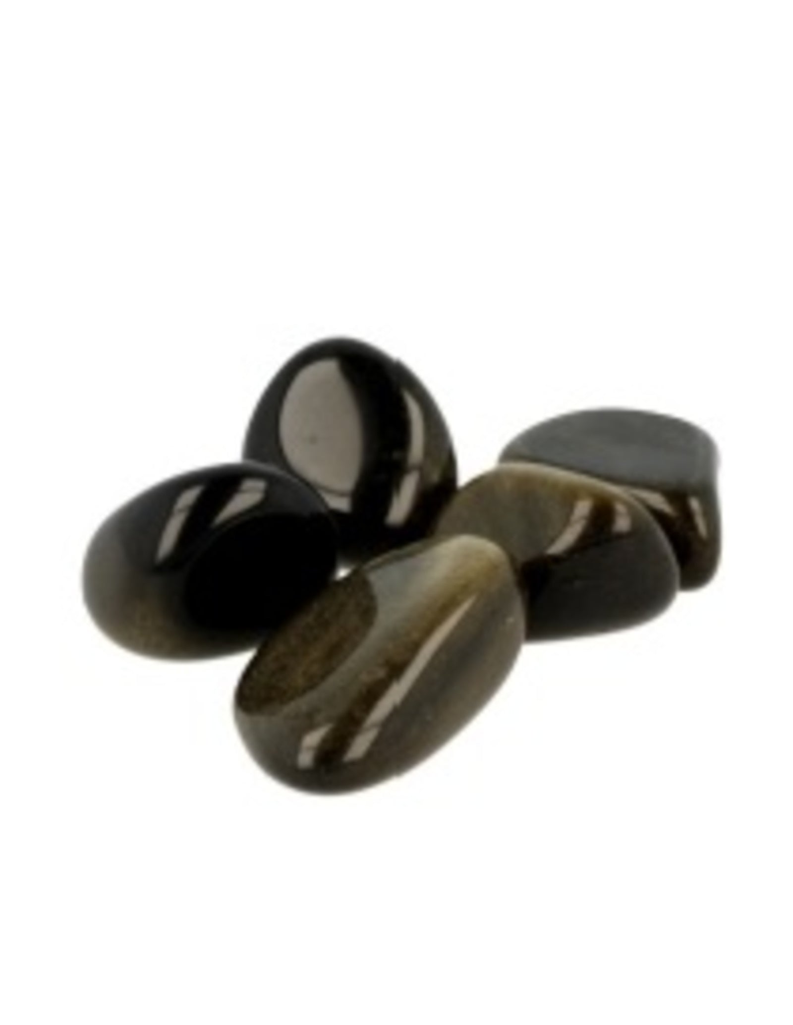 Obsidiaan goud trommelstenen 500 gr. (mt3)