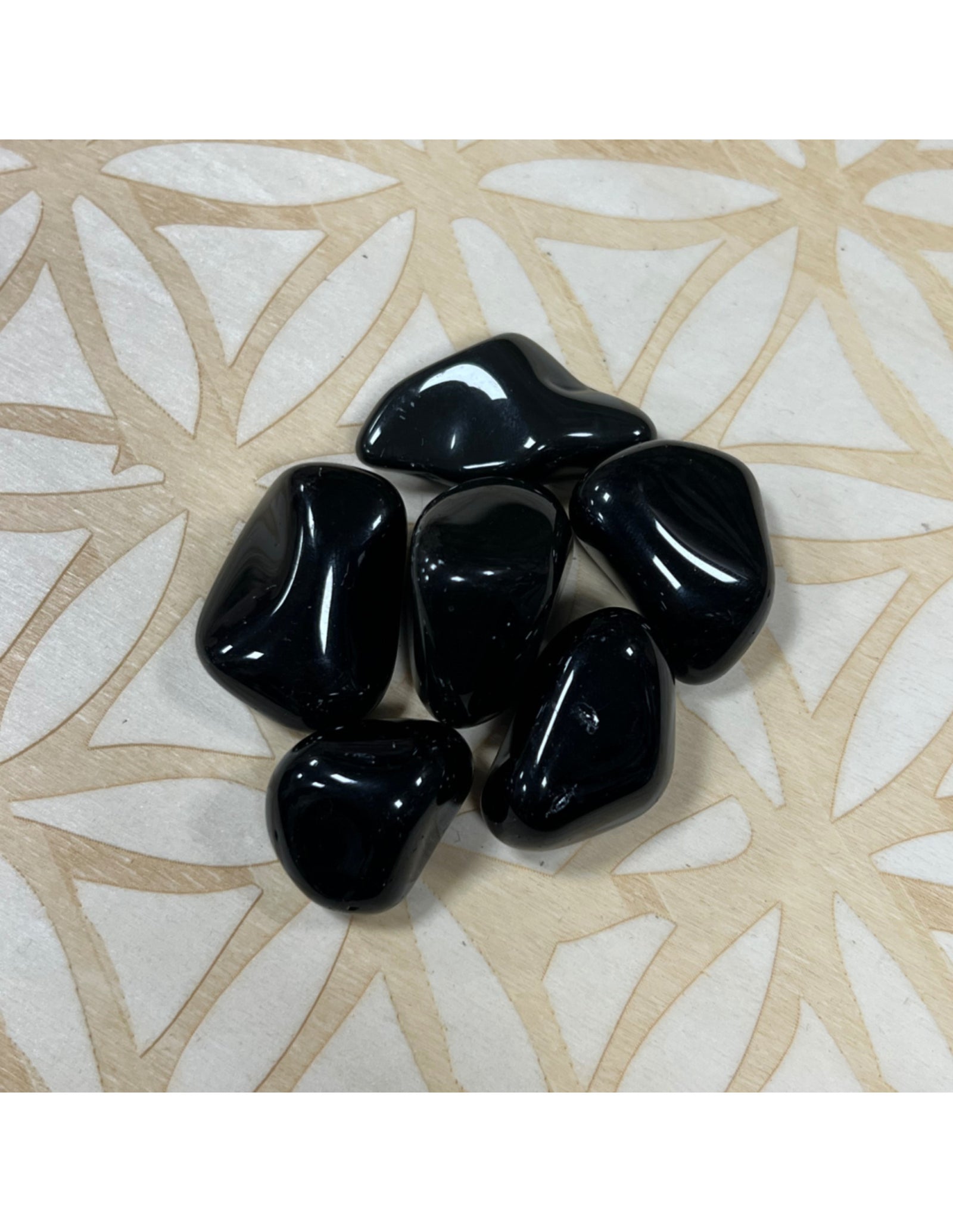 Obsidiaan regenboog trommelstenen 100 gr. (mt3)