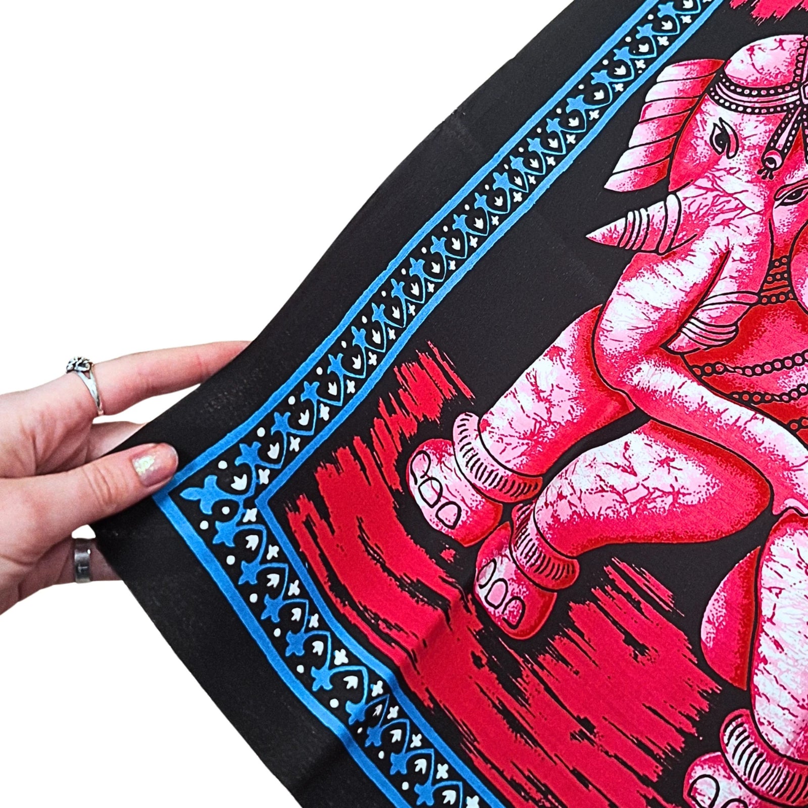 Olifanten Doek - Roze - wandkleed 115cm x 54cm