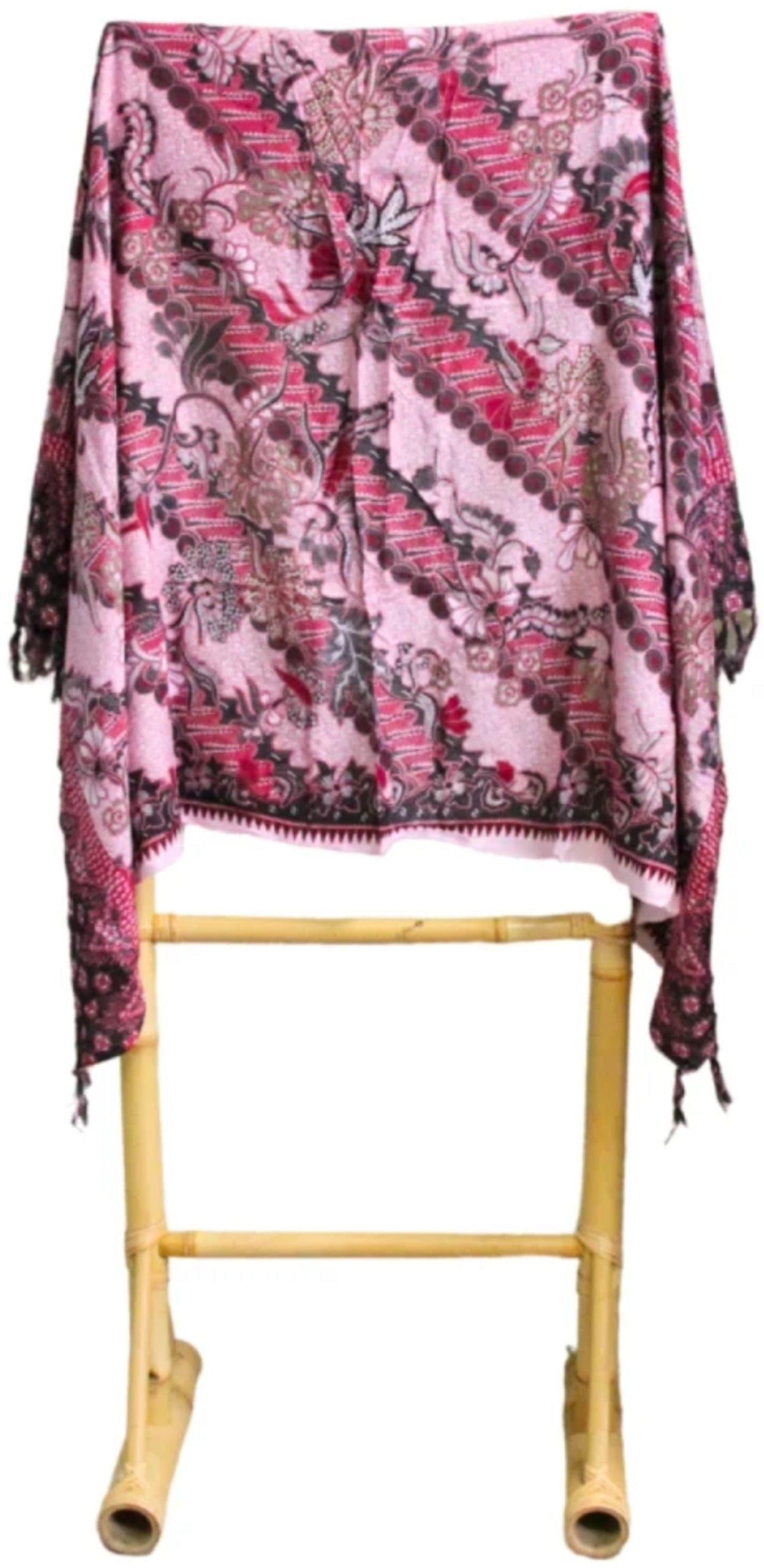 Om Namaste Sarong - 644 - batik - bloemen - roze