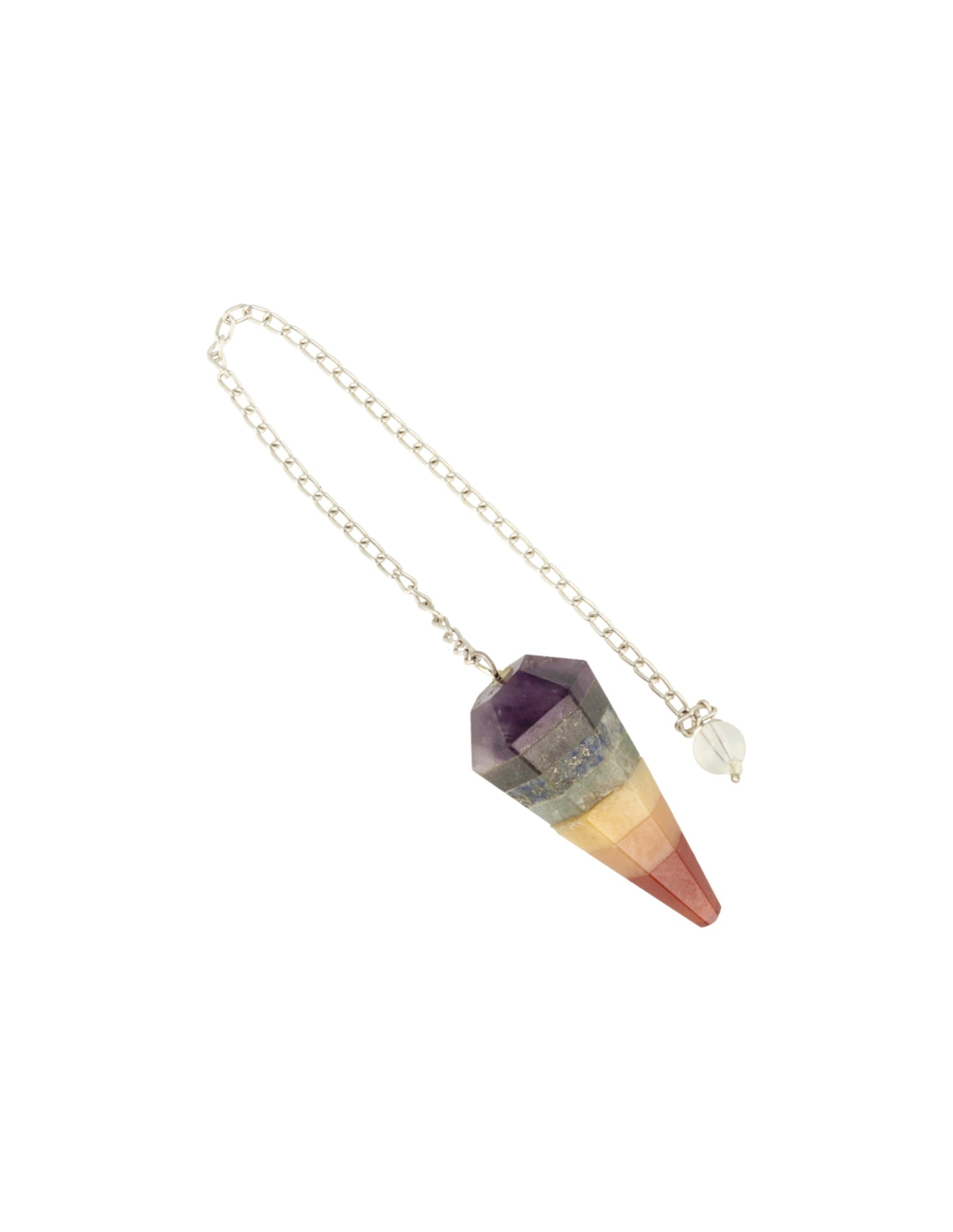 Pendel facet + kaart Chakra