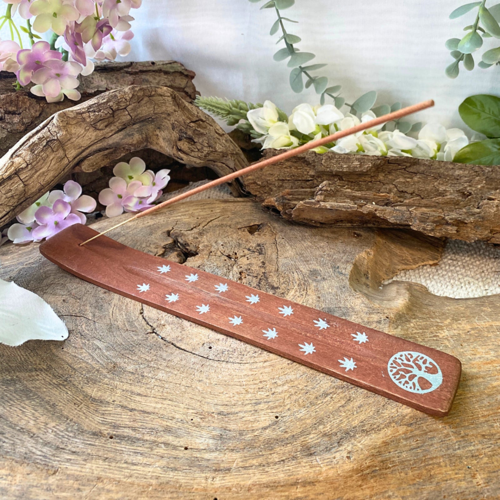 plankje hout Levensboom - wierook houder