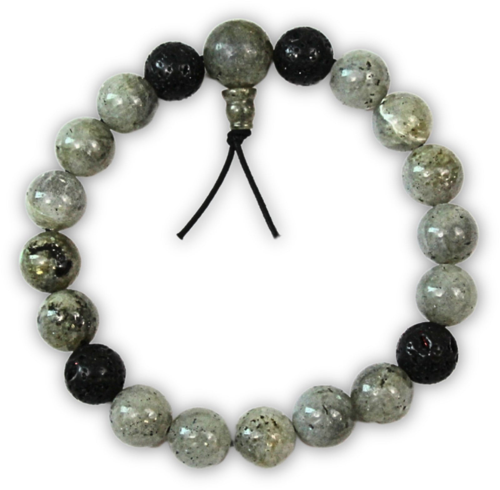 Powerbead mannen Labradoriet -armband 19 cm