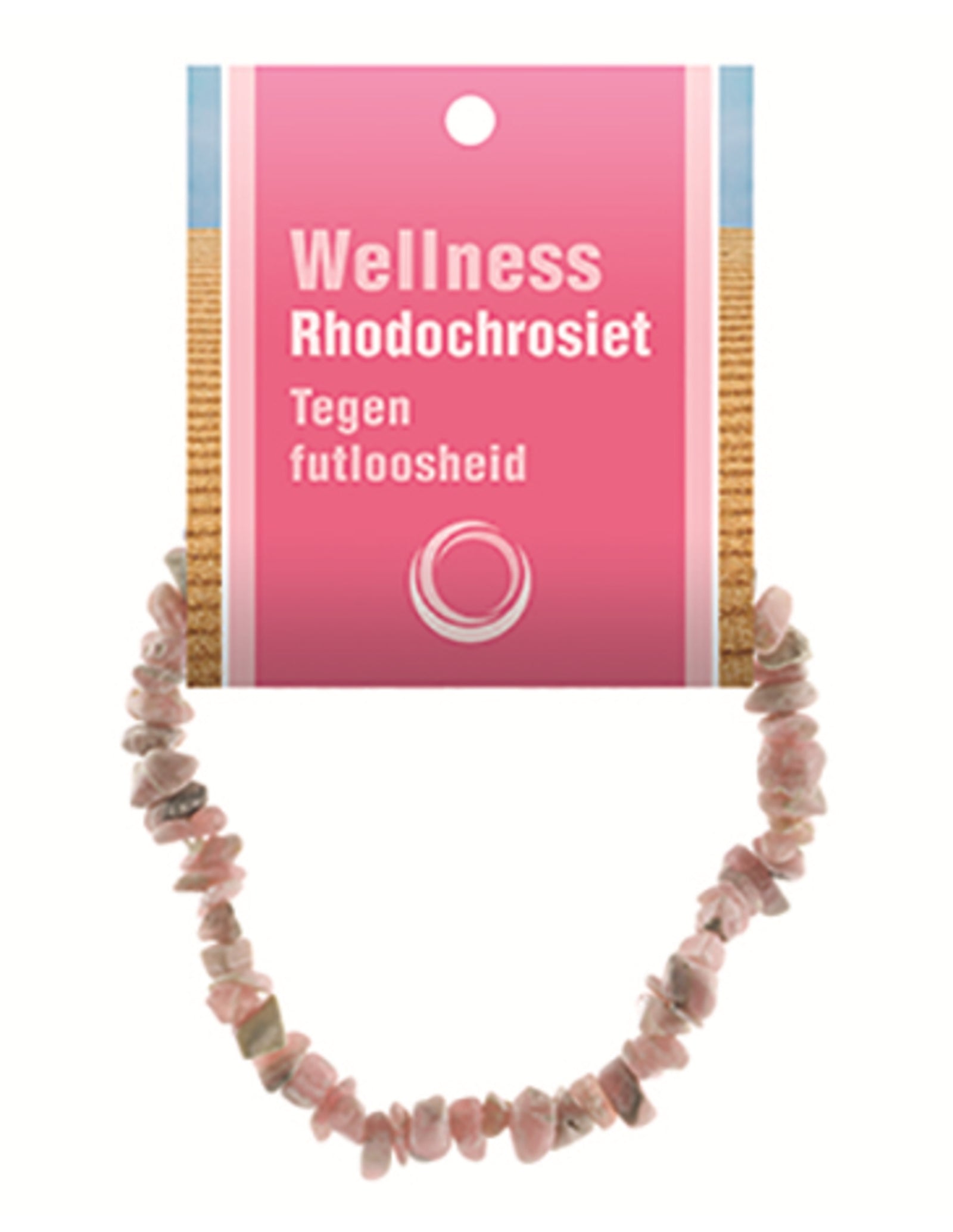 Rhodochrosiet splitarmband + kaart