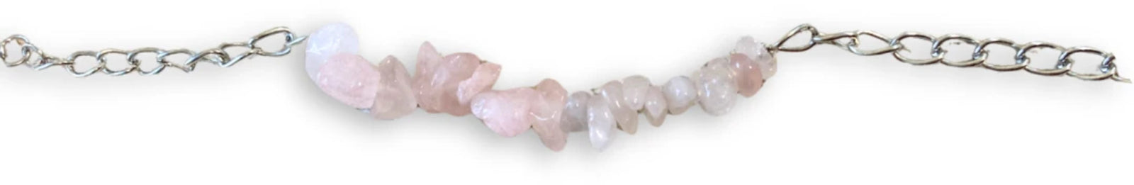 Roze kwarts bar armband