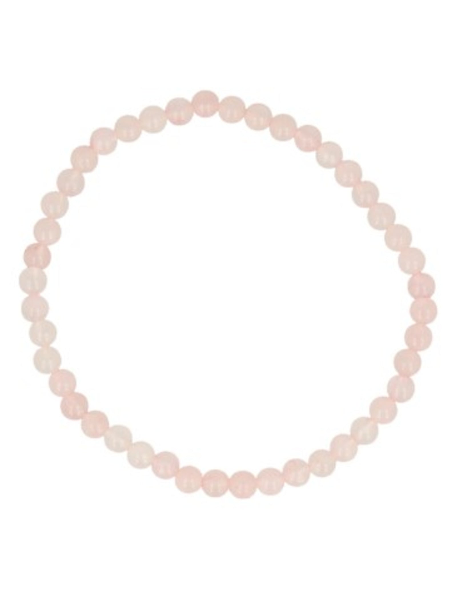 Roze kwarts kralenarmband 4 mm