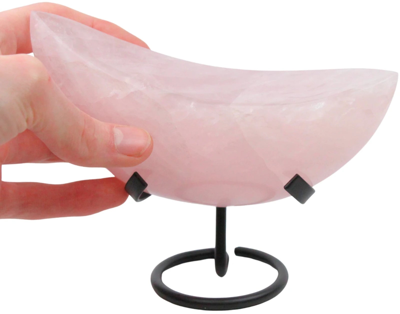 Roze kwarts maan op standaard nr.08