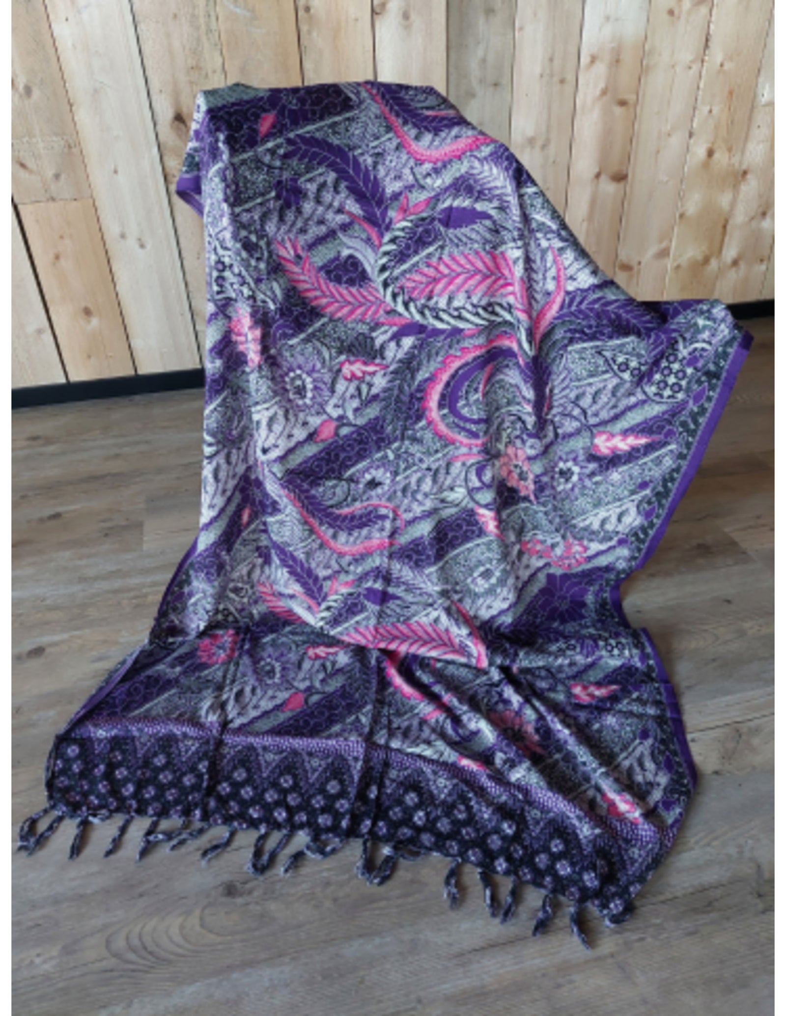 Sarong - 023 - Paarse pracht van Om Namaste - Pareo Saunadoek Wikkeljurk