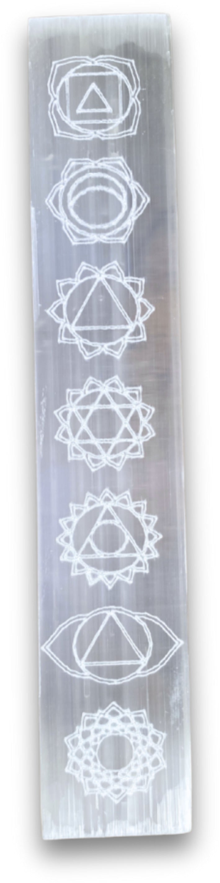 Seleniet oplaadsteen 20 cm chakra