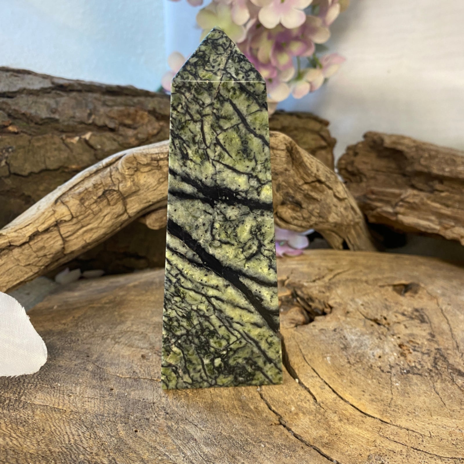 Serpentijn Jungle Jaspis Obelisk nr.18