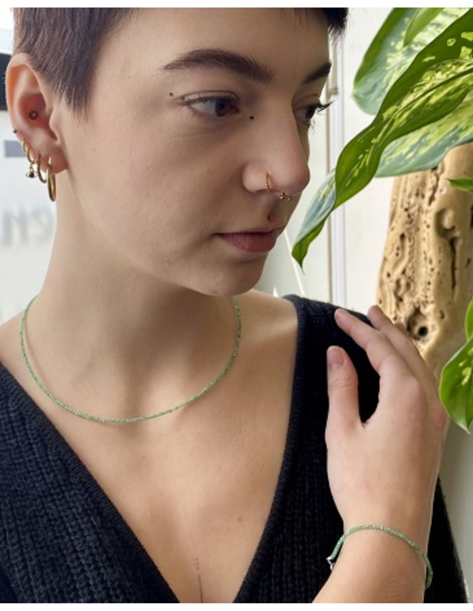 Smaragd summer vibes ketting
