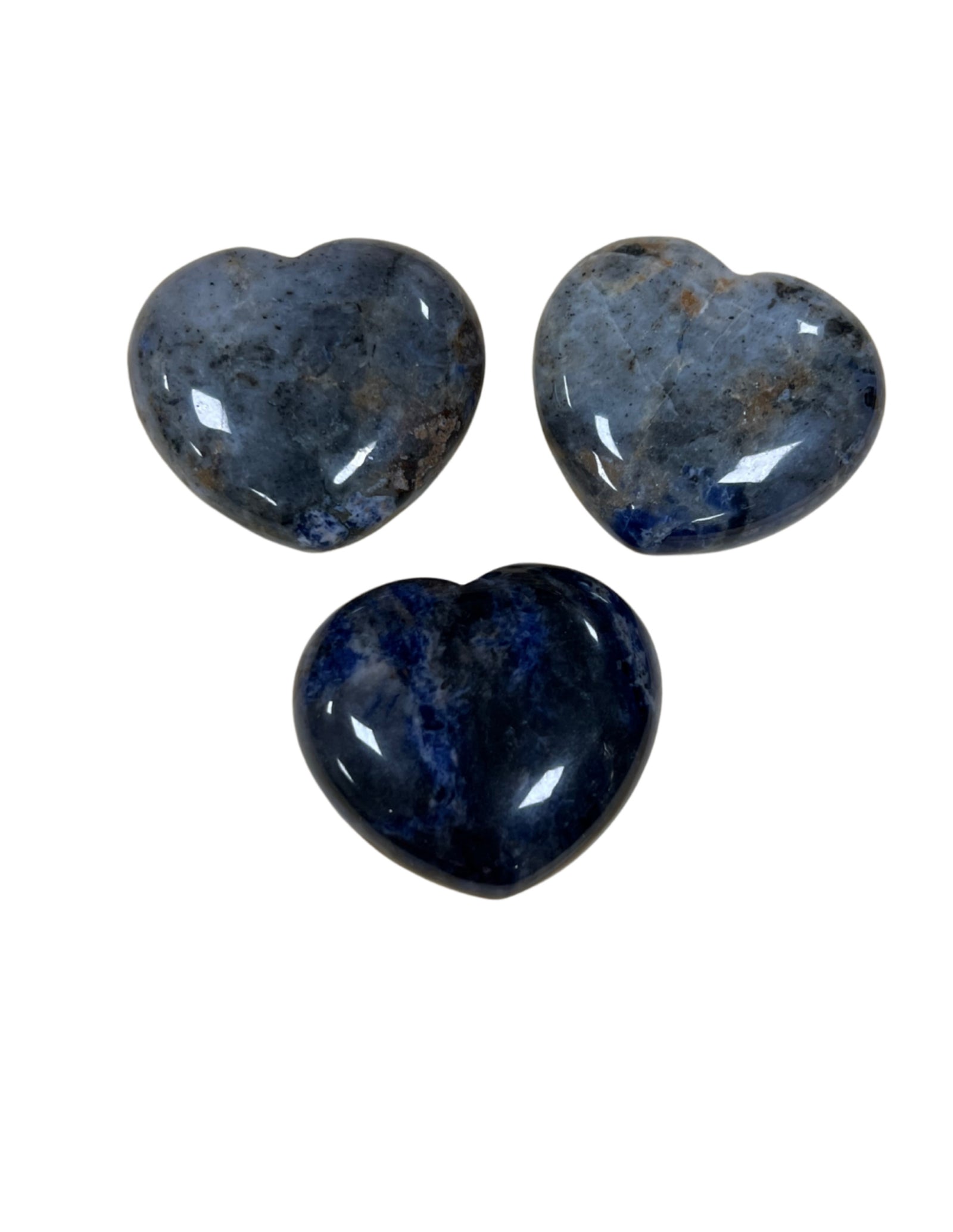 Sodaliet edelsteen hart 45 mm