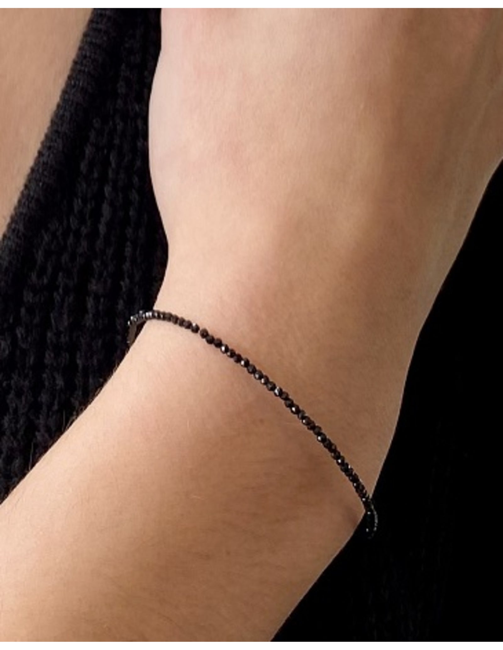 Spinel zwart summer vibes armband