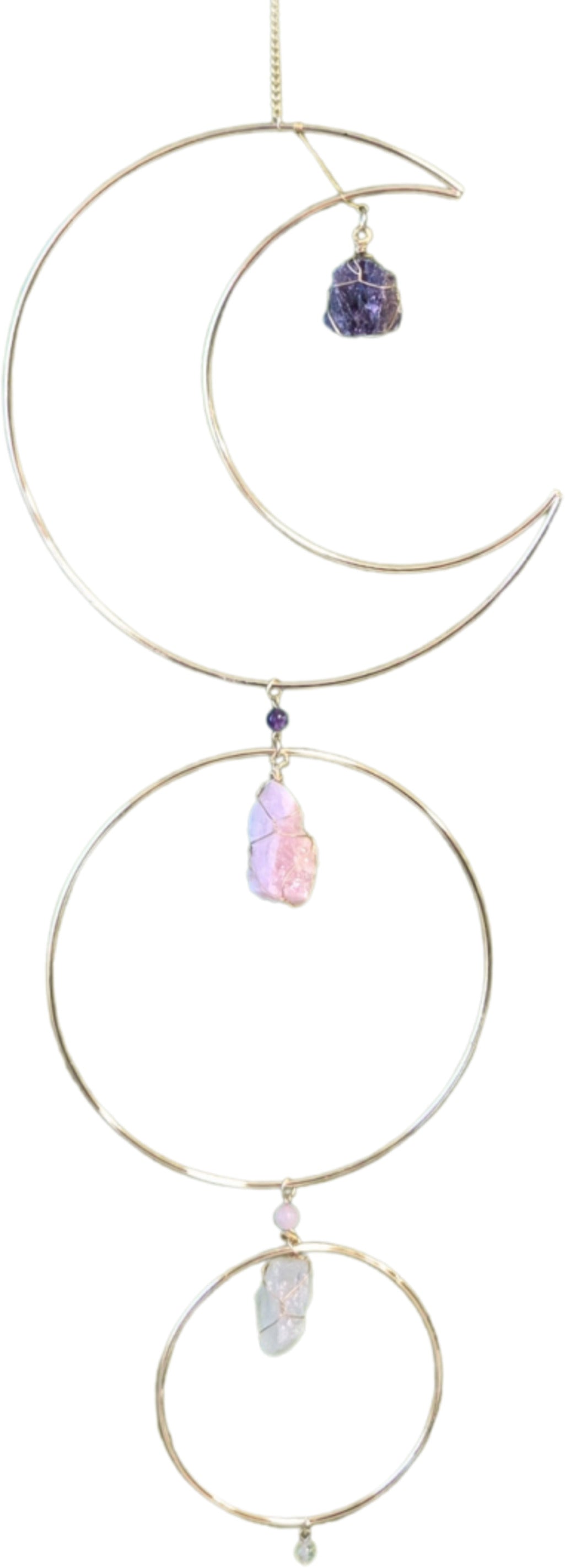 Suncatcher / raamhanger maan Gouden driehoek
