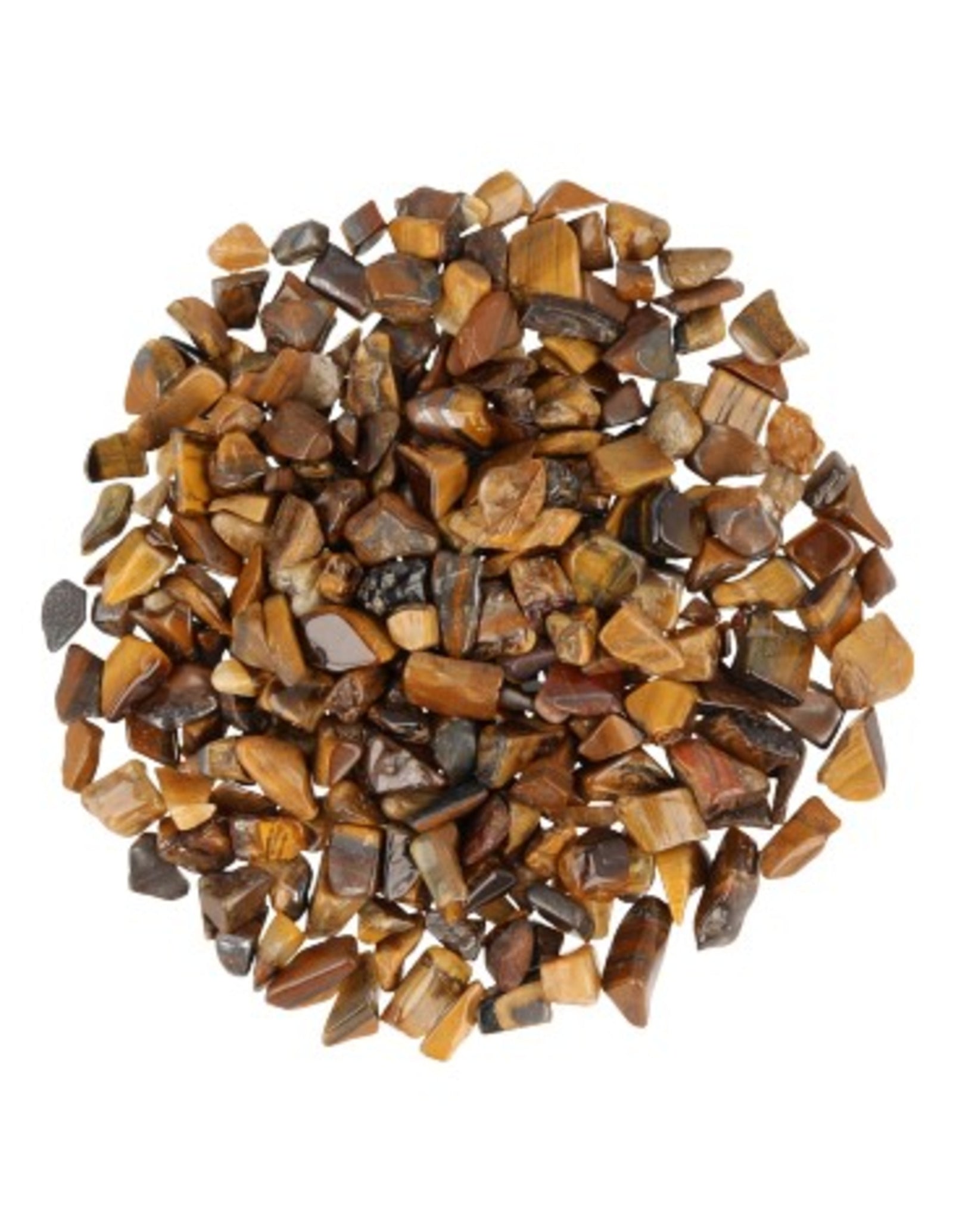 Tijgeroog 100 gr. trommelstenen (mt1)