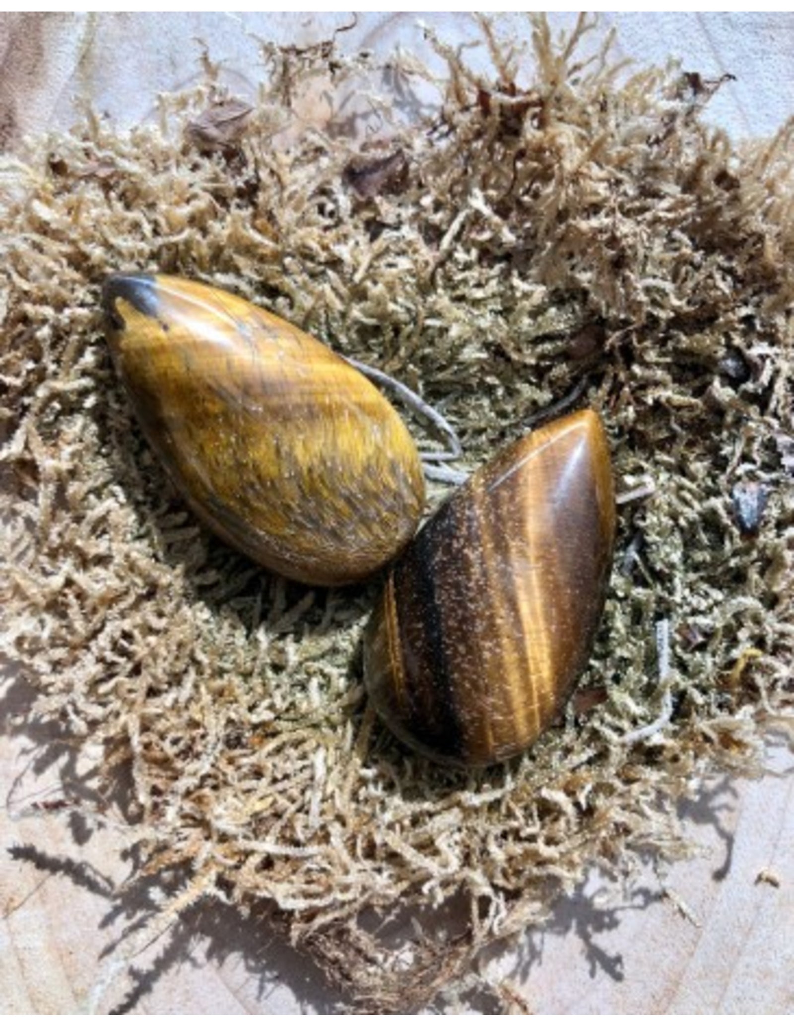 Tijgeroog A kwaliteit druppel hanger aan koord