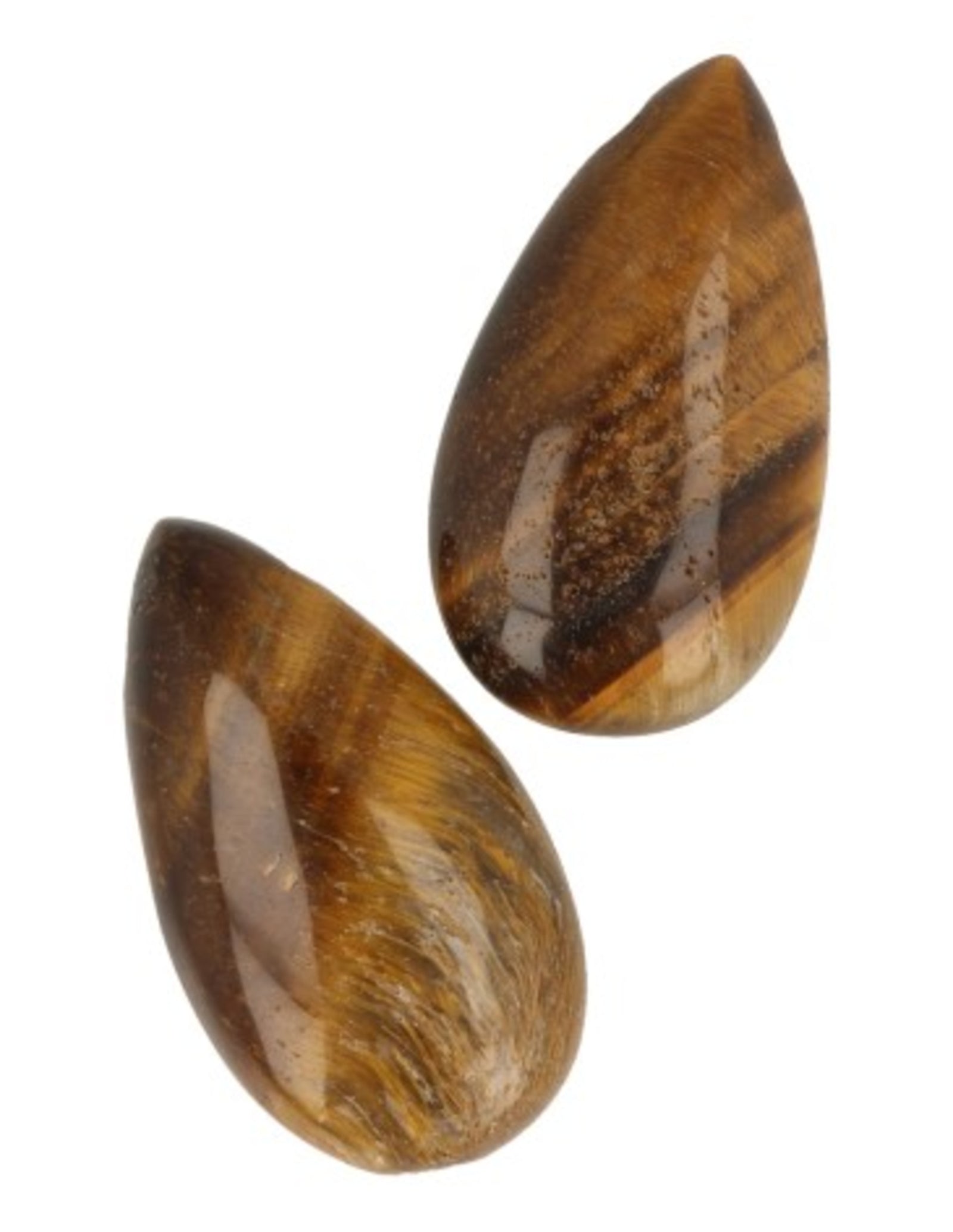 Tijgeroog edelsteen druppel hanger