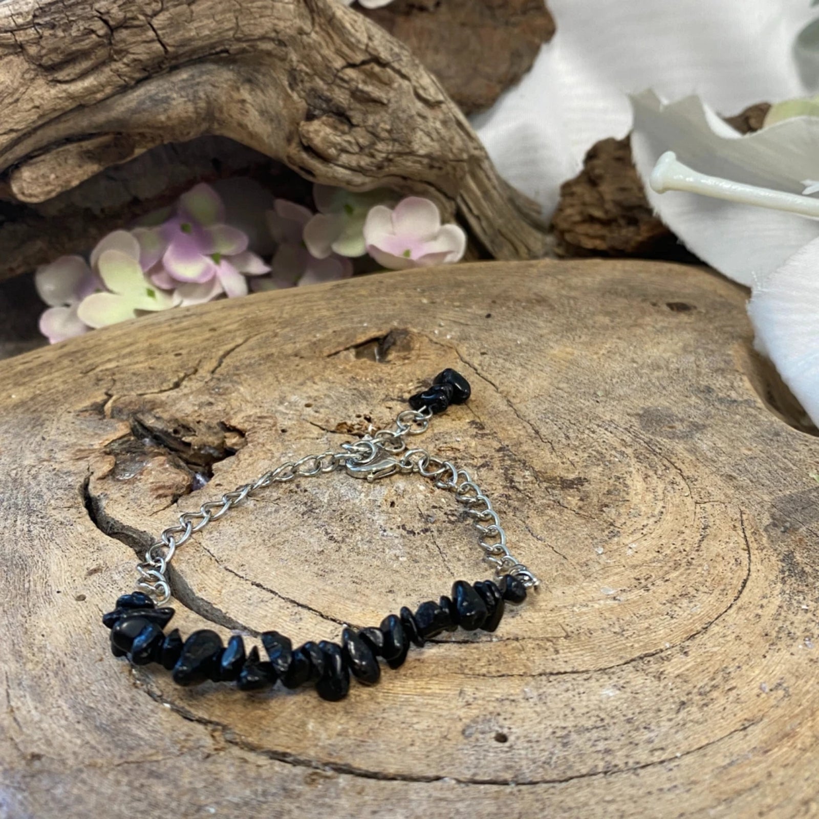 Toermalijn zwart bar armband