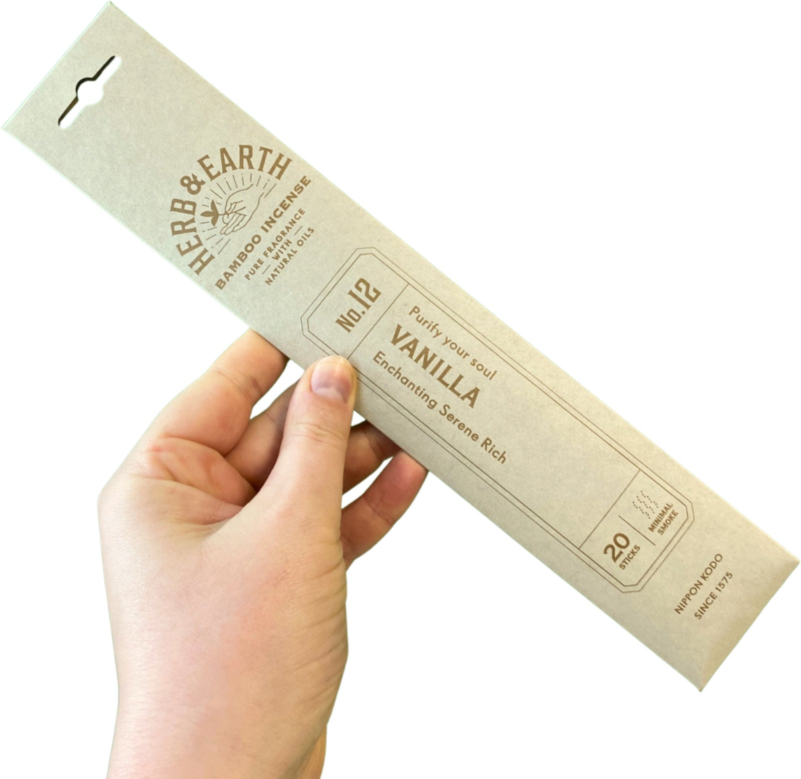 Vanilla Herb & Earth Nippon Kodo - Wierook Stokjes