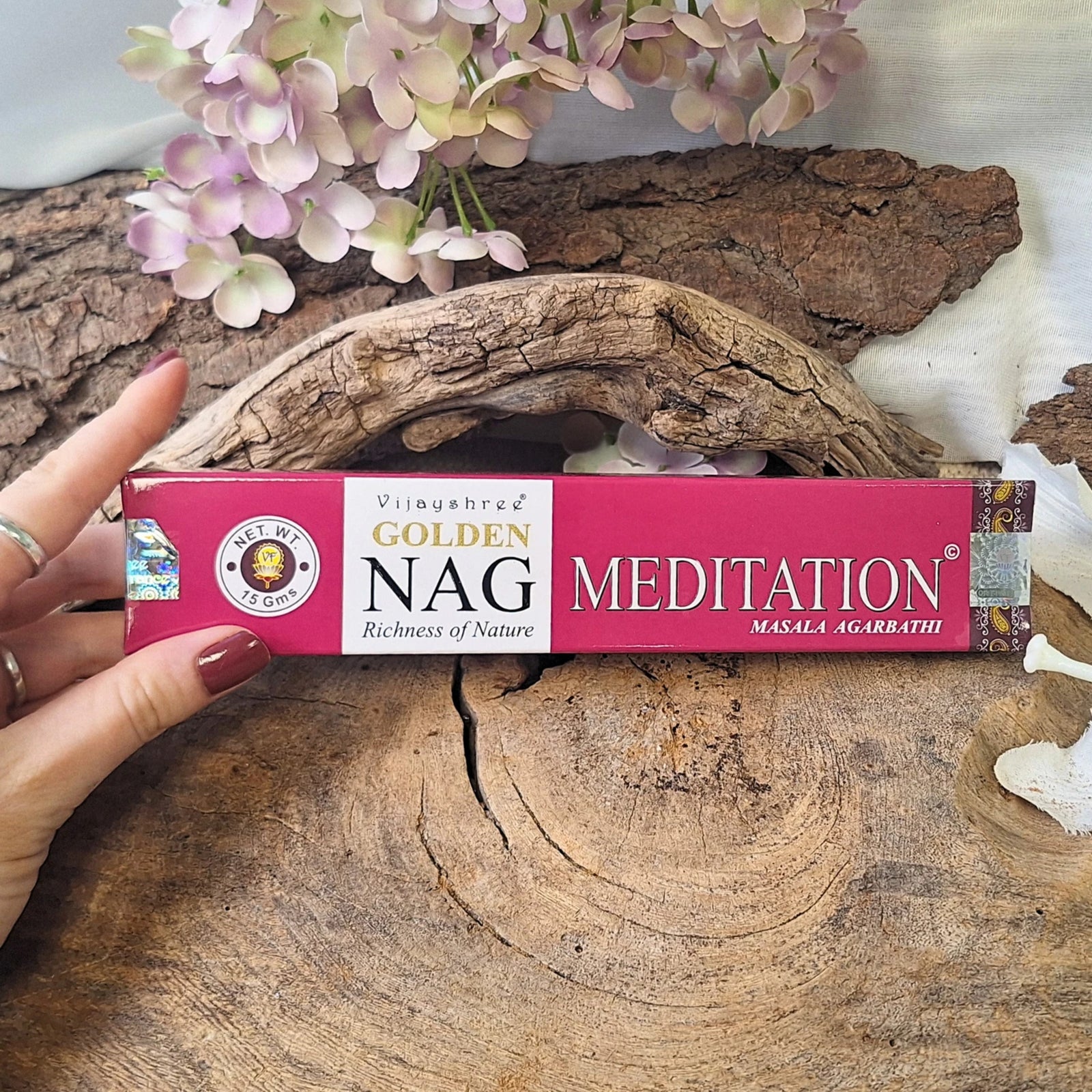 Vijayshree Golden Nag Meditation Wierook Stokjes