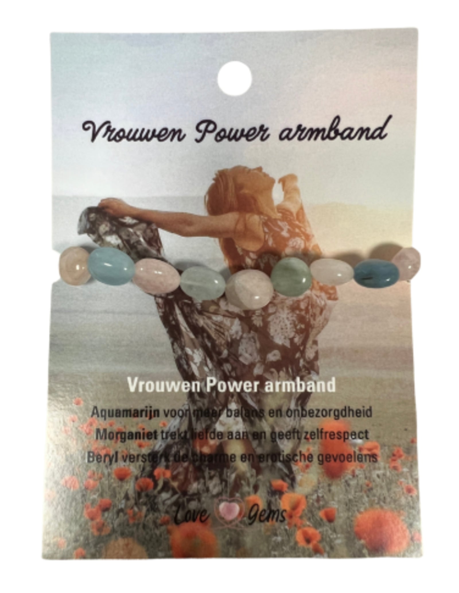 Vrouwen power armband nugget - Love Gems