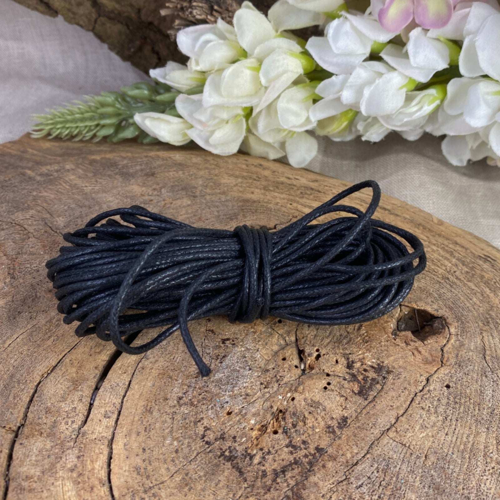 Waskoord 2mm zwart - 10 mtr