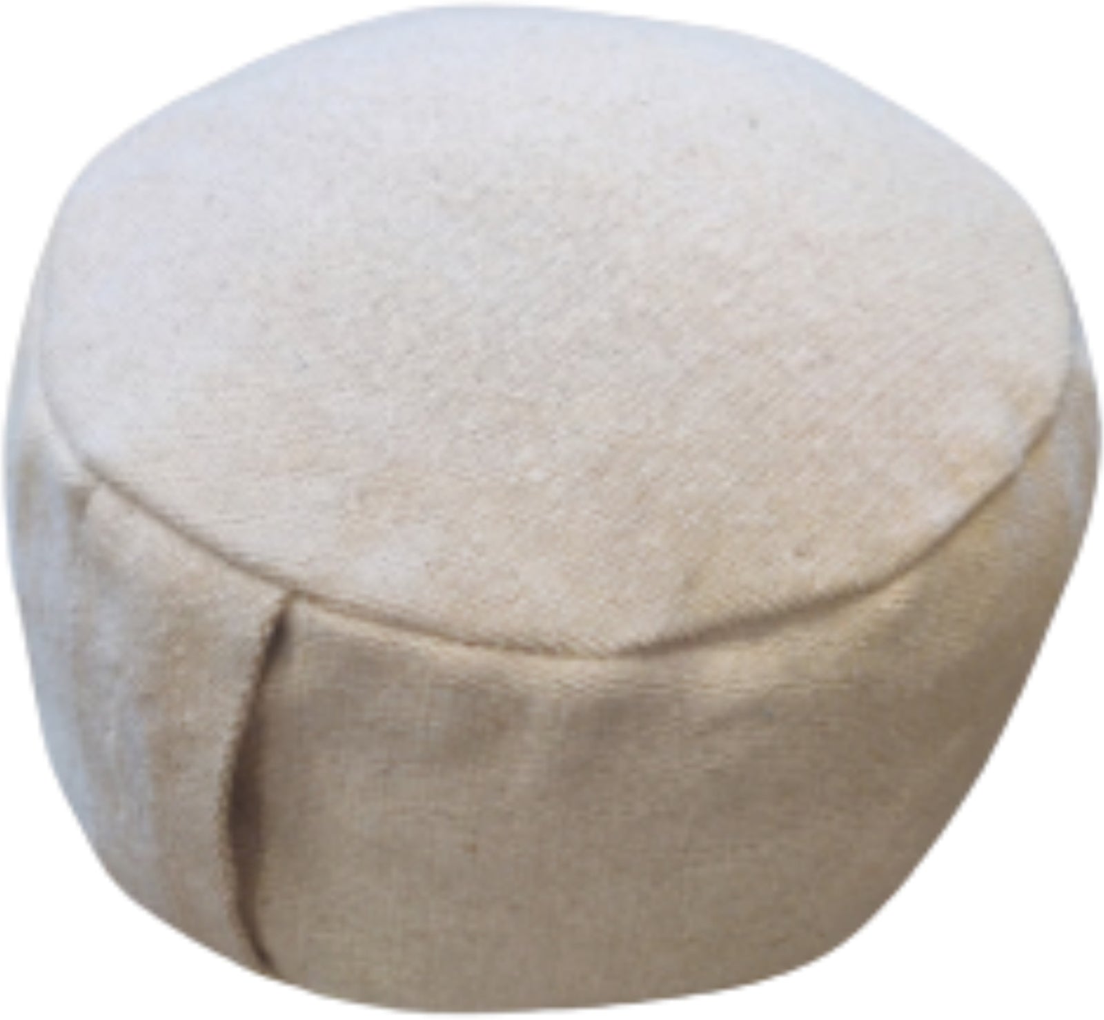 YogaStyles Design Meditatiekussen Zitkussen rond - creme - jute look