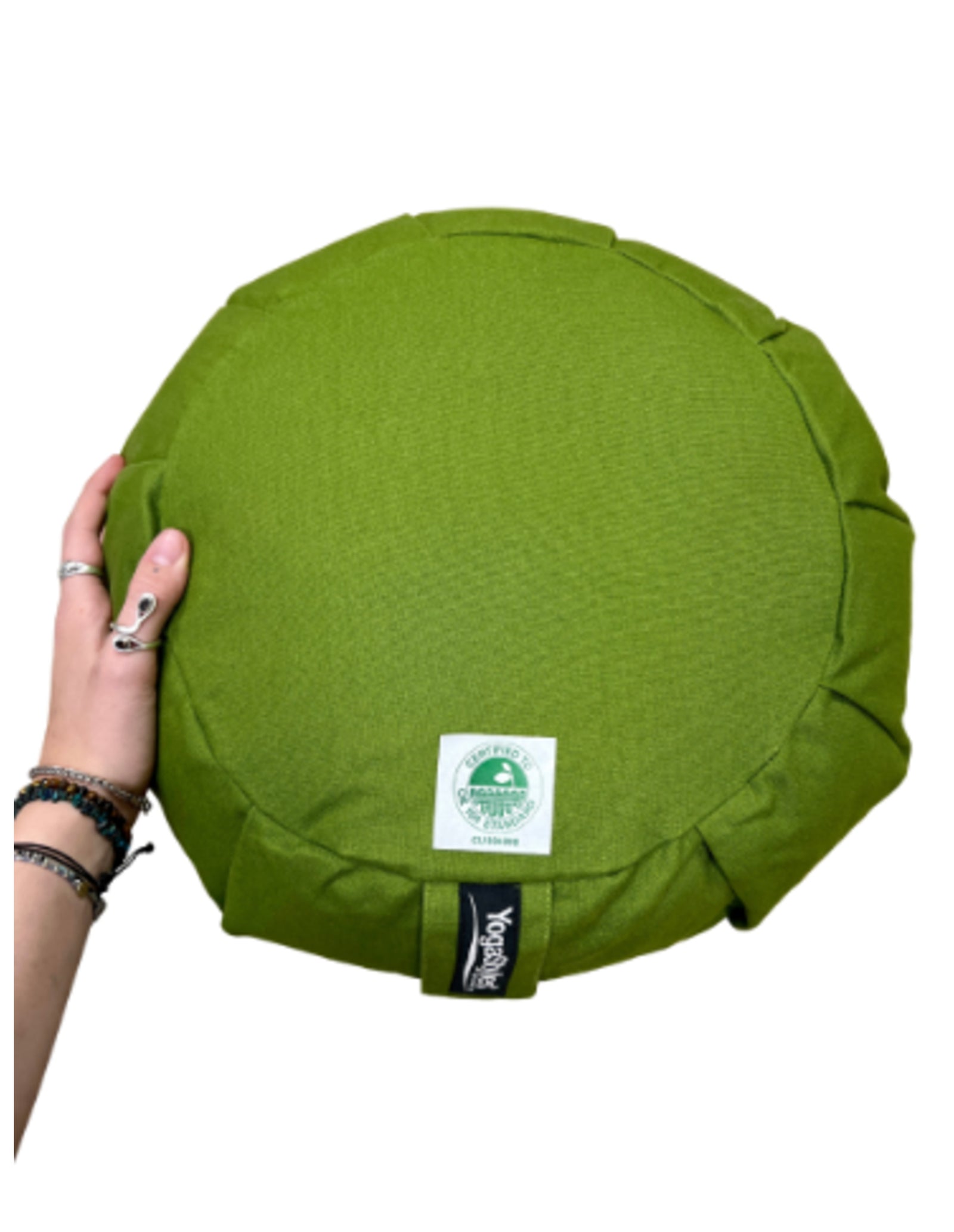 YogaStyles Meditatiekussen Organic Zafu Olijfgroen