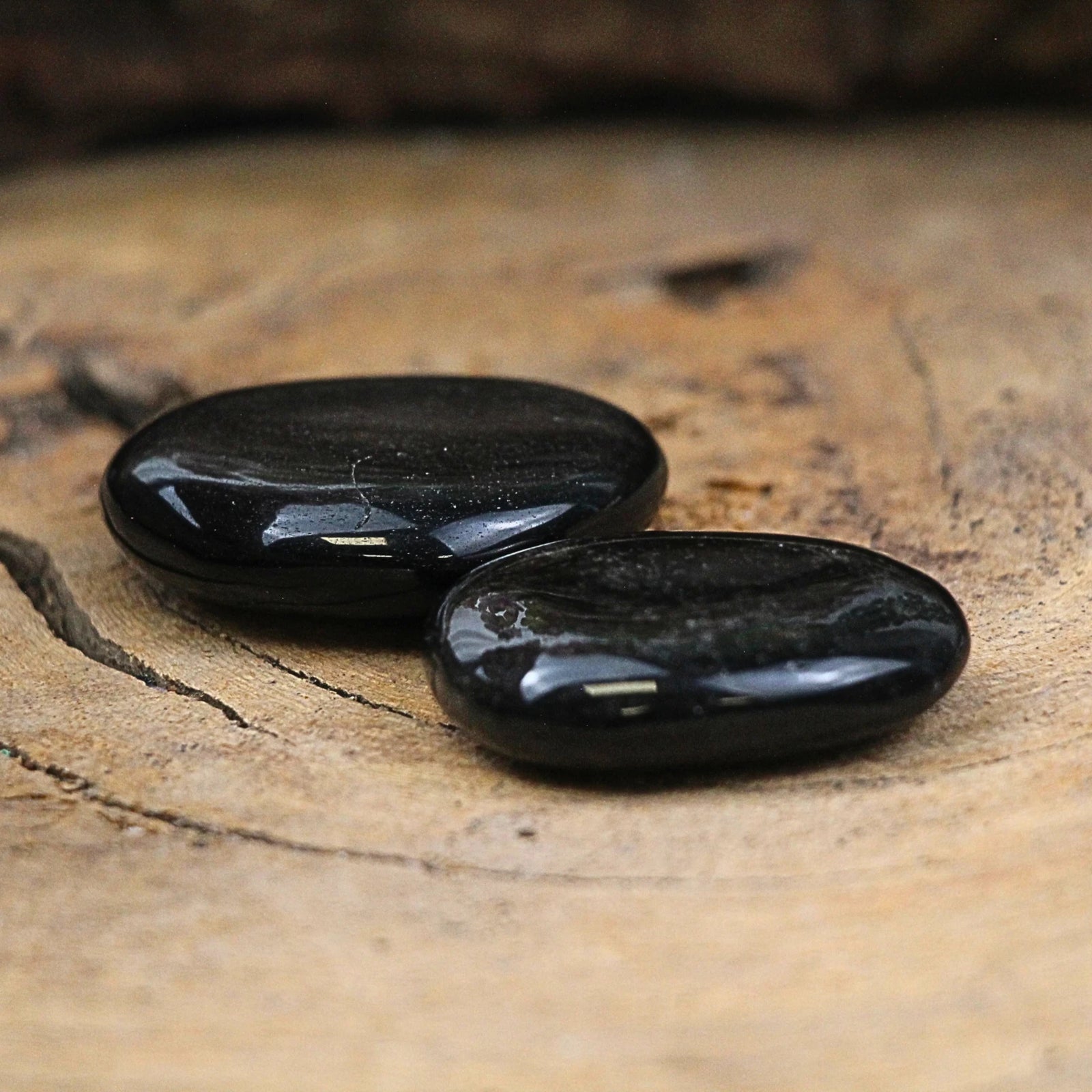 Zaksteen Obsidiaan zilver