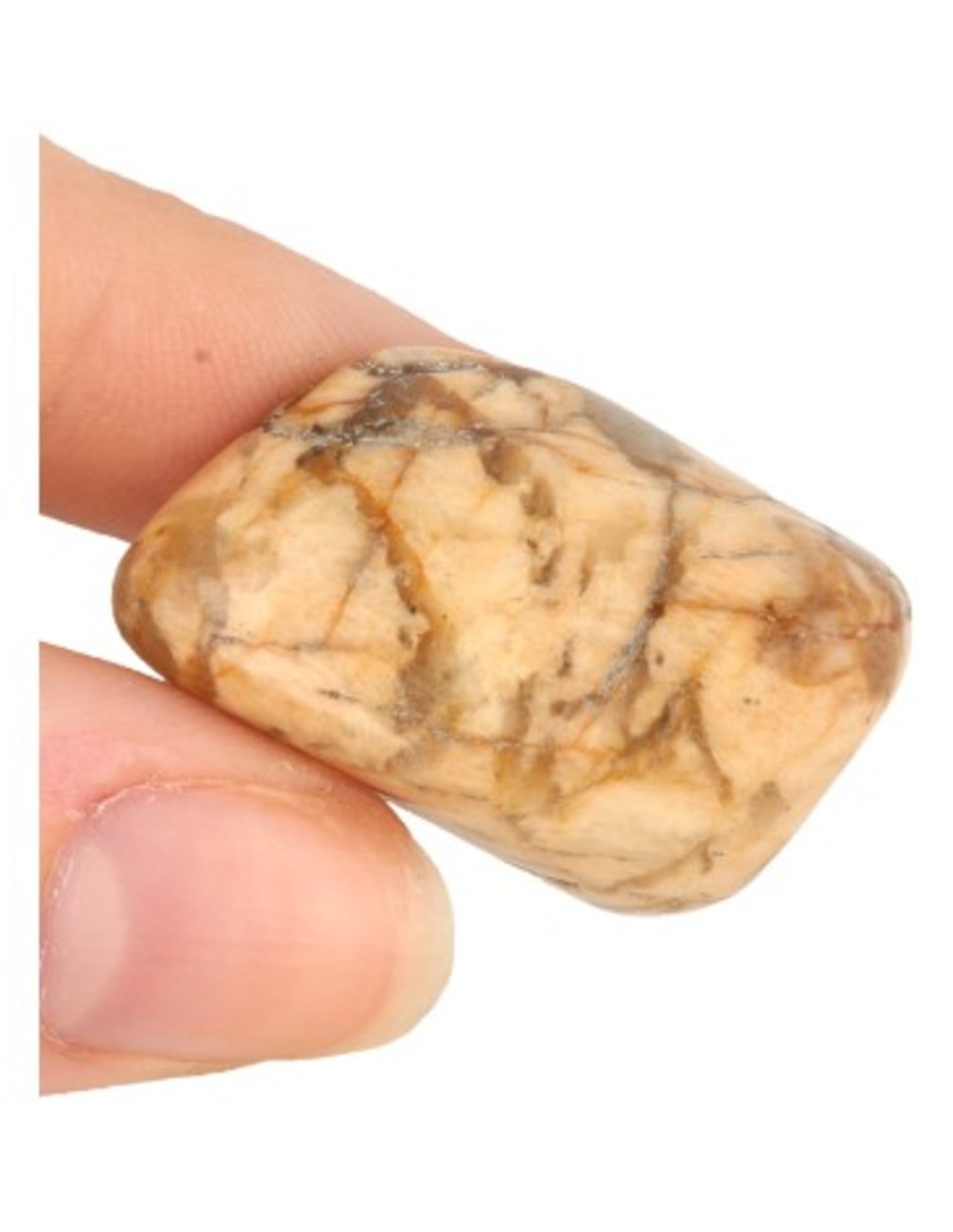 Zebradoriet trommelstenen 100 gr. (mt3)