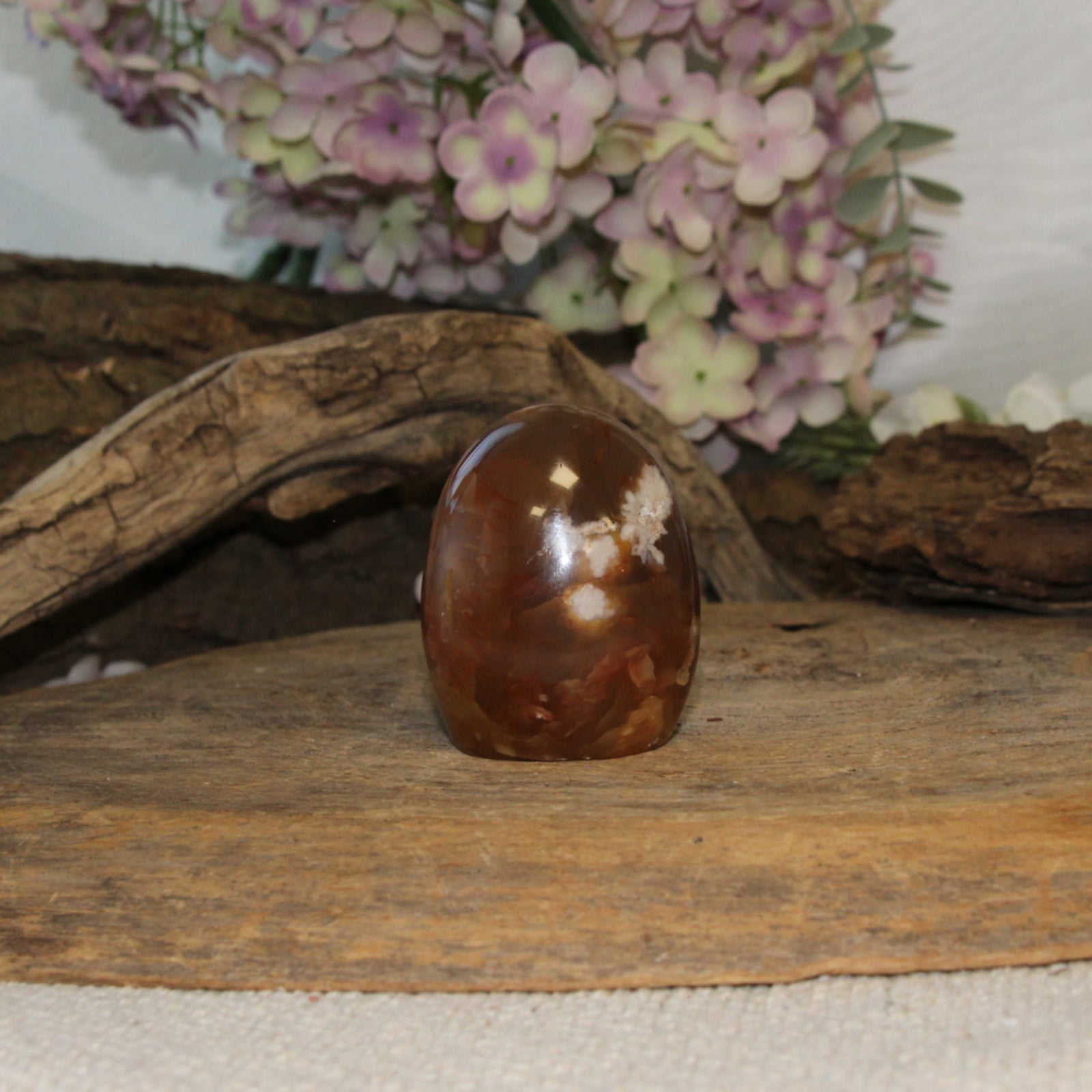 Agaat bloem sculptuur nr.14