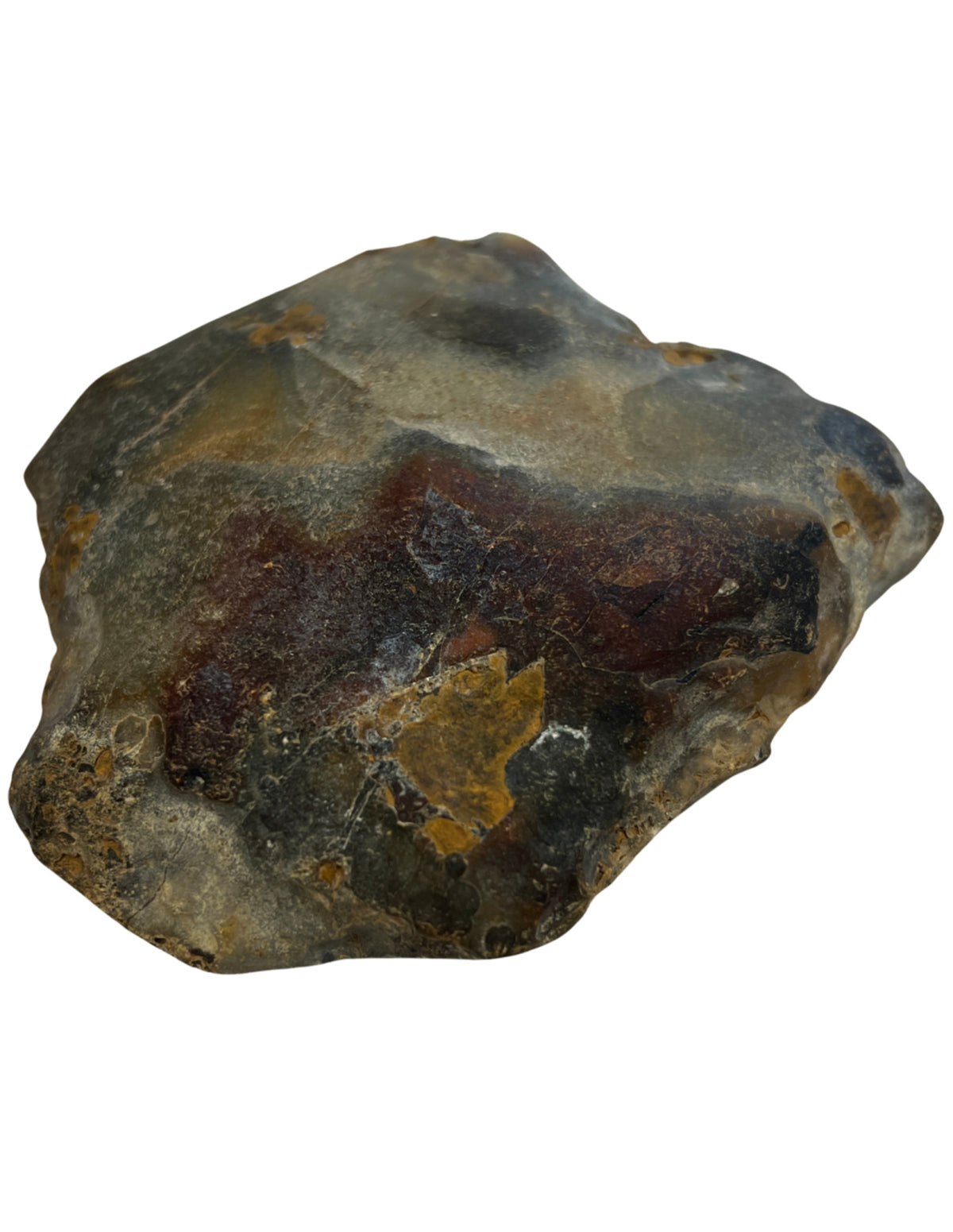Agaat dendriet half gepolijst stuk nr.01