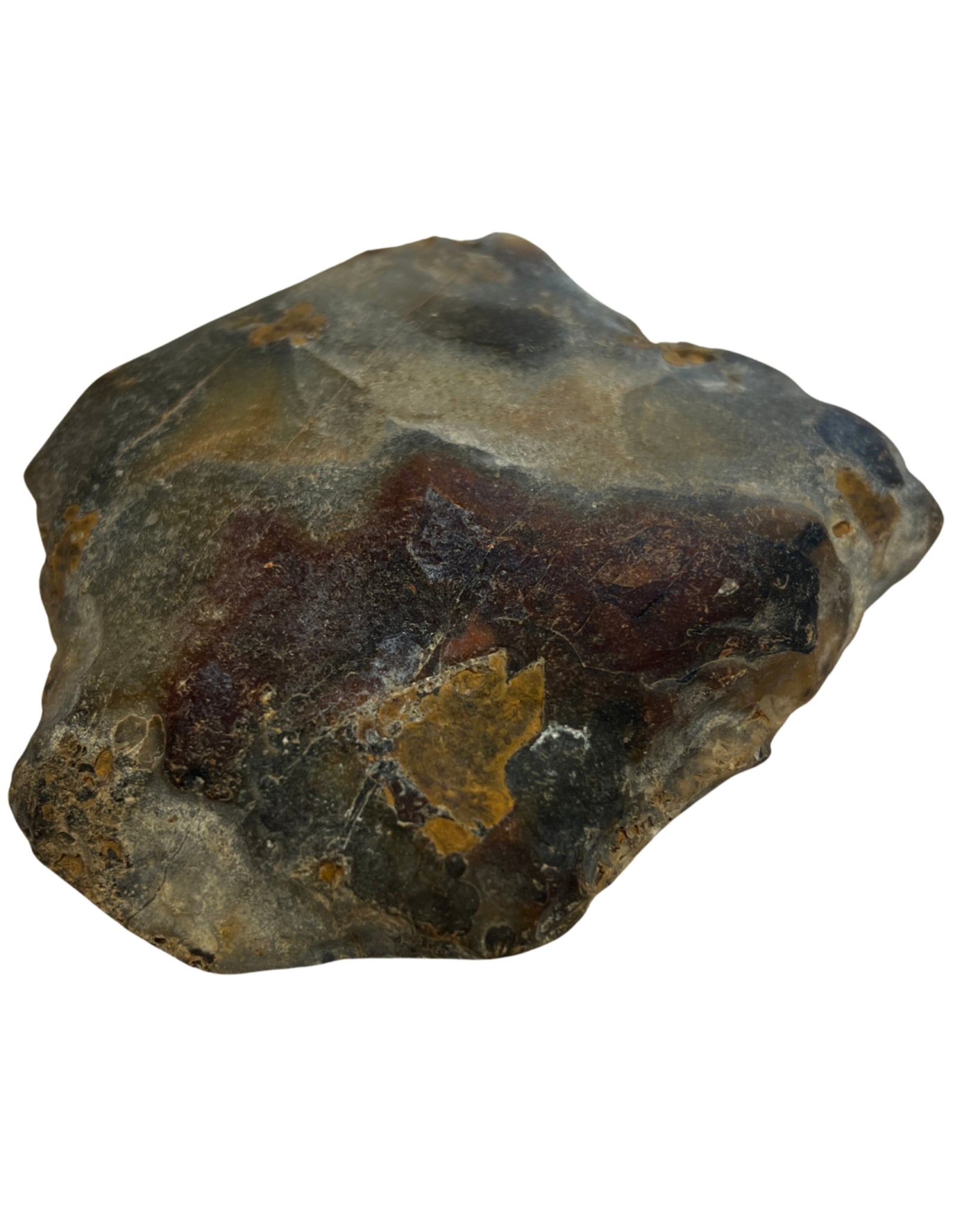 Agaat dendriet half gepolijst stuk nr.01