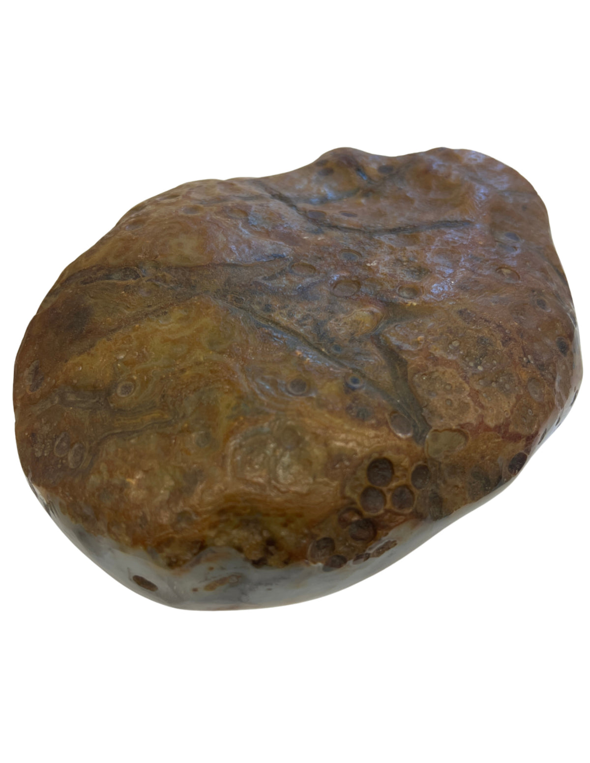 Agaat dendriet half gepolijst stuk nr.02