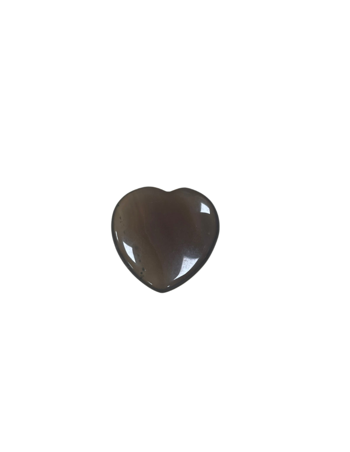 Agaat grijs edelsteen hart 25 mm
