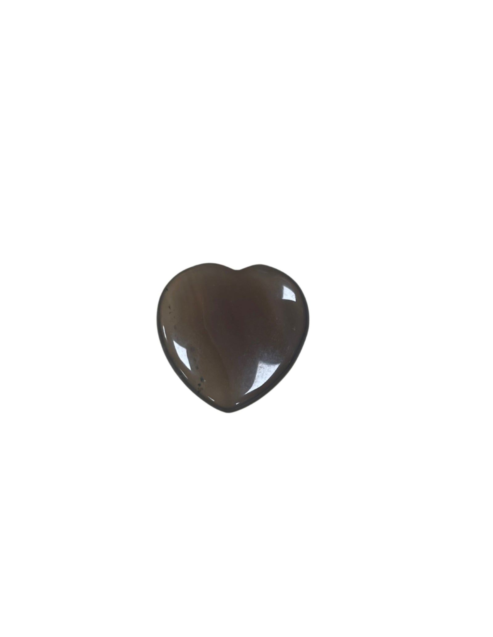 Agaat grijs edelsteen hart 25 mm