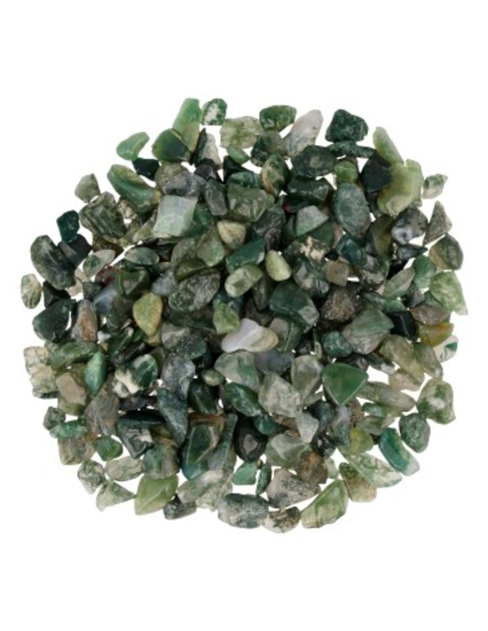 Agaat mos 250 gr. trommelstenen (mt1)